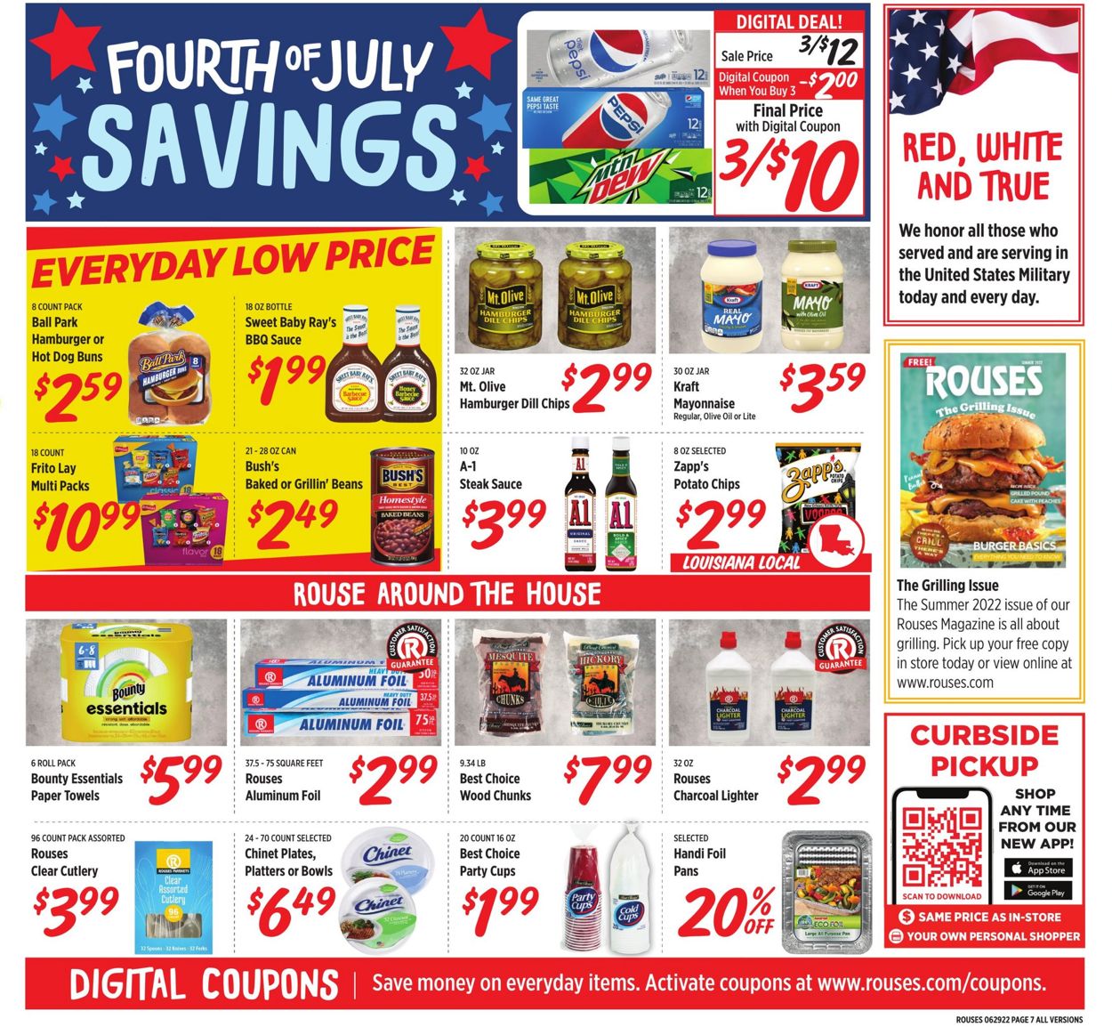 Catalogue Rouses - 4th of July Sale from 06/29/2022