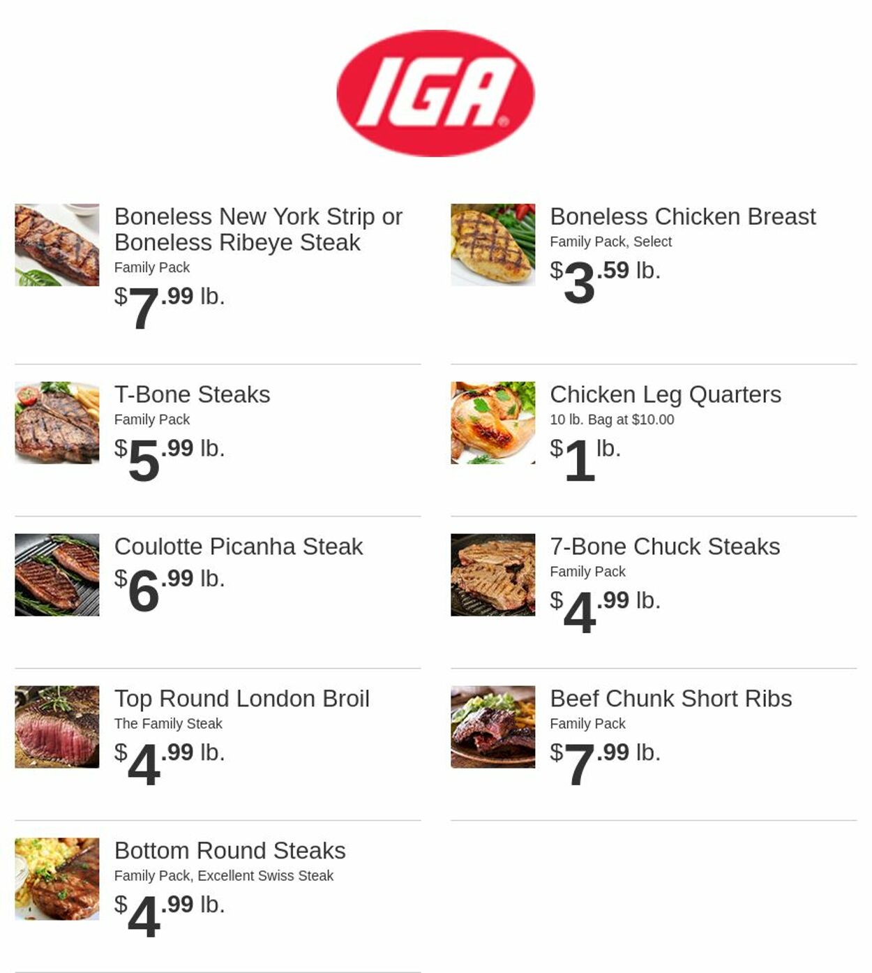Catalogue Rowe's IGA Supermarkets from 09/21/2022