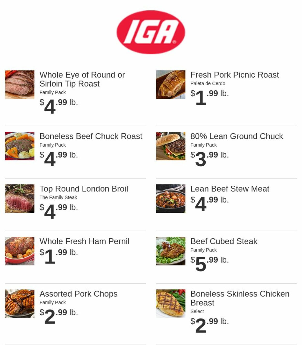 Catalogue Rowe's IGA Supermarkets from 11/16/2022