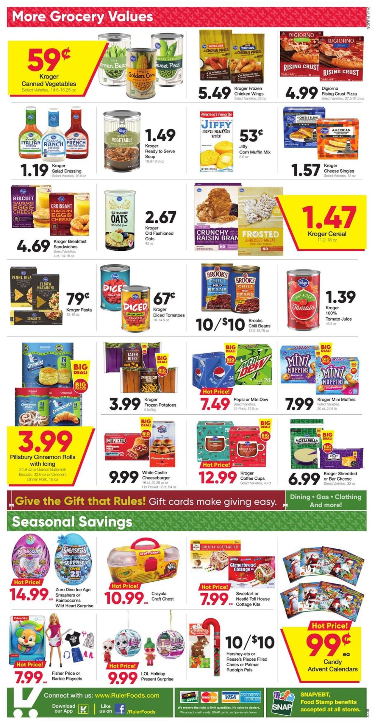 Catalogue Ruler Foods HOLIDAY 2021 from 11/26/2021