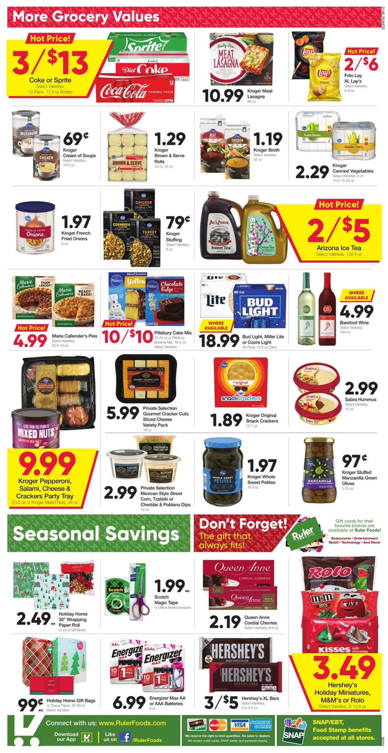 Catalogue Ruler Foods HOLIDAY 2021 from 12/15/2021