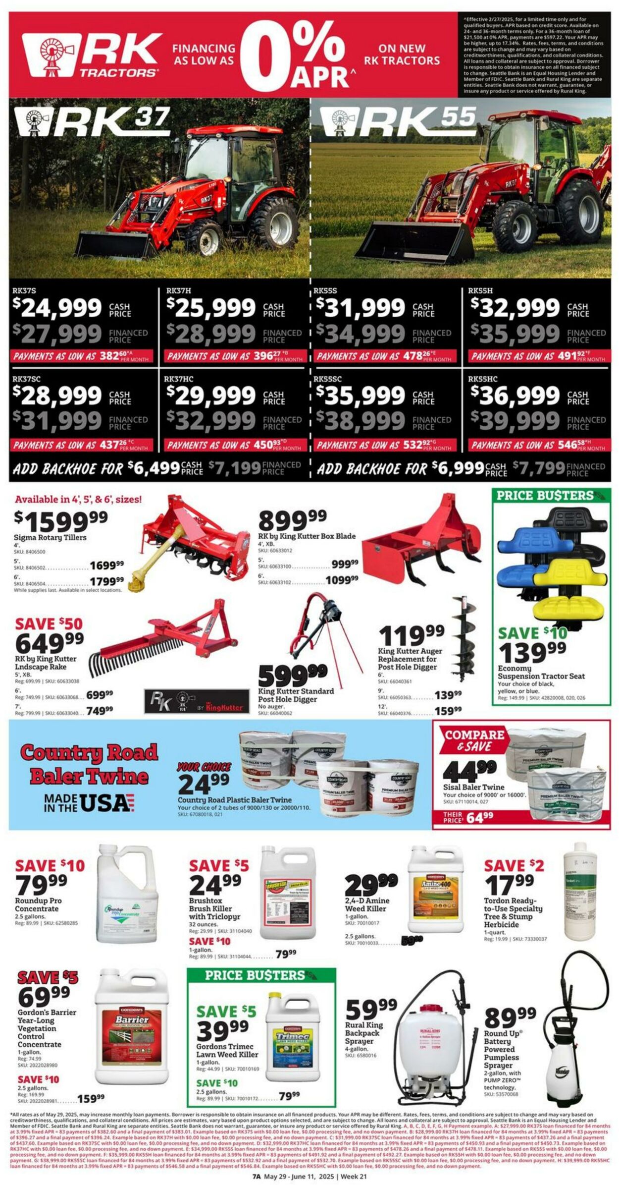 Catalogue Rural King from 05/29/2025