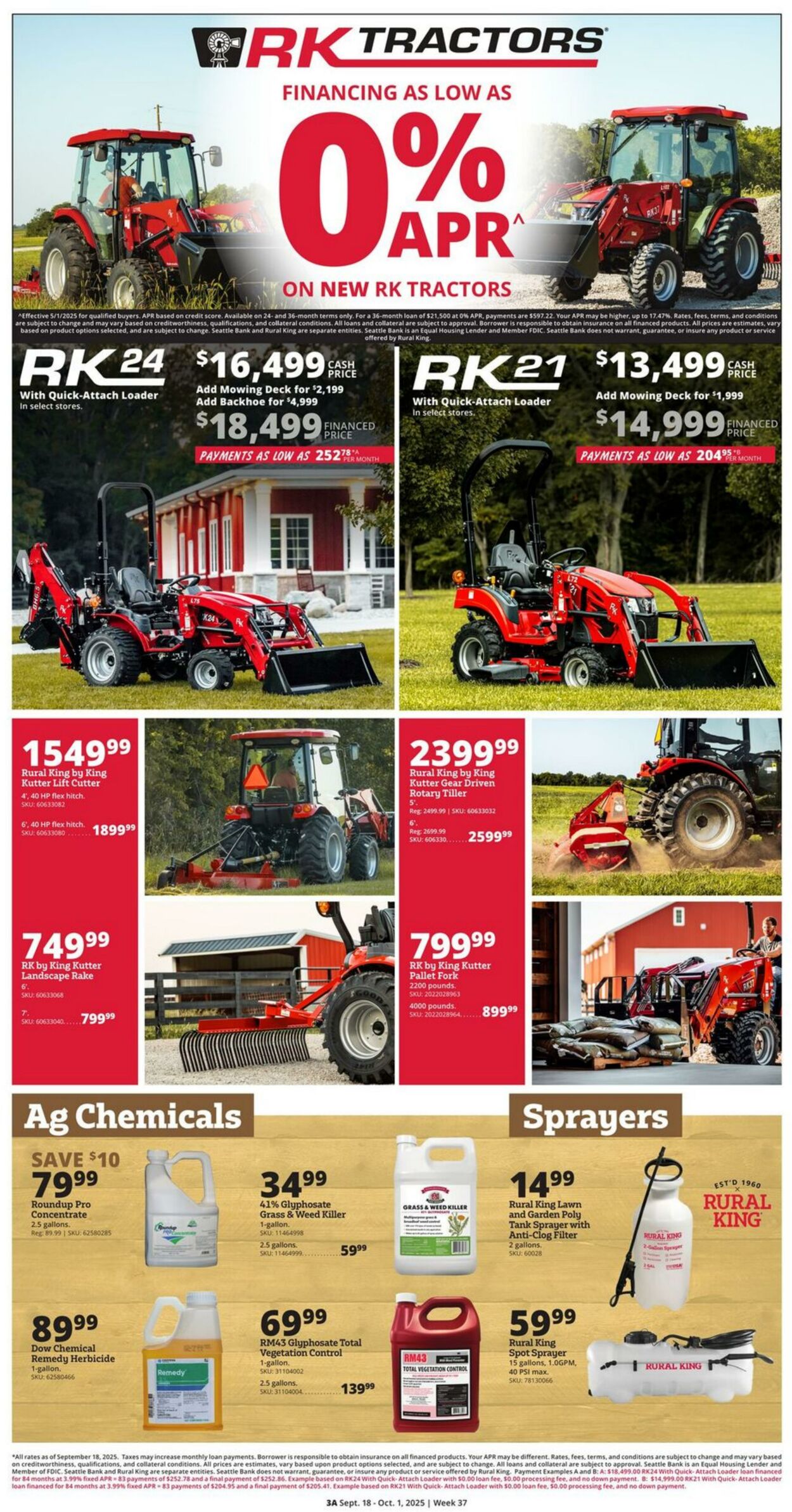 Catalogue Rural King from 09/18/2025