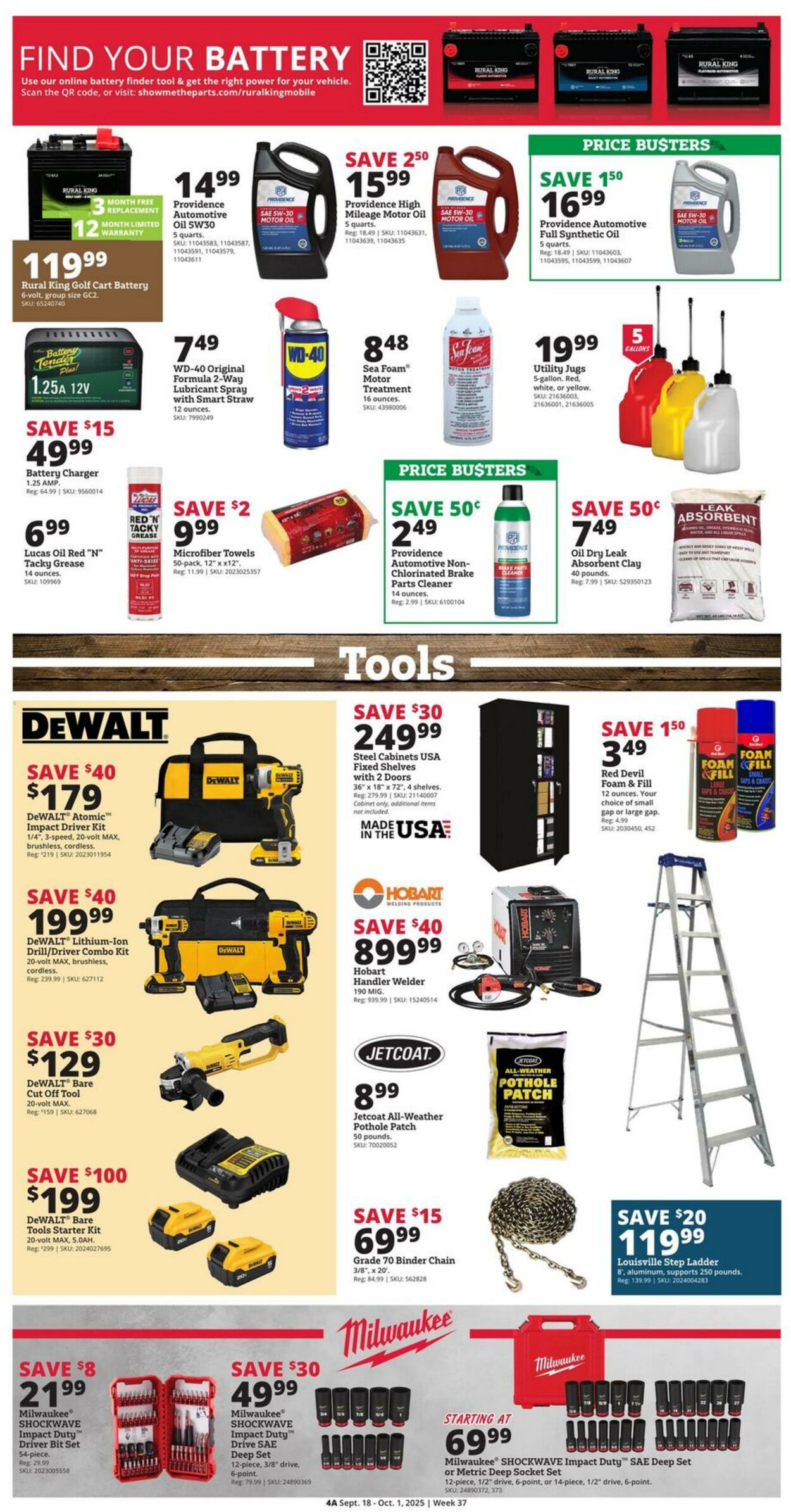 Catalogue Rural King from 09/18/2025