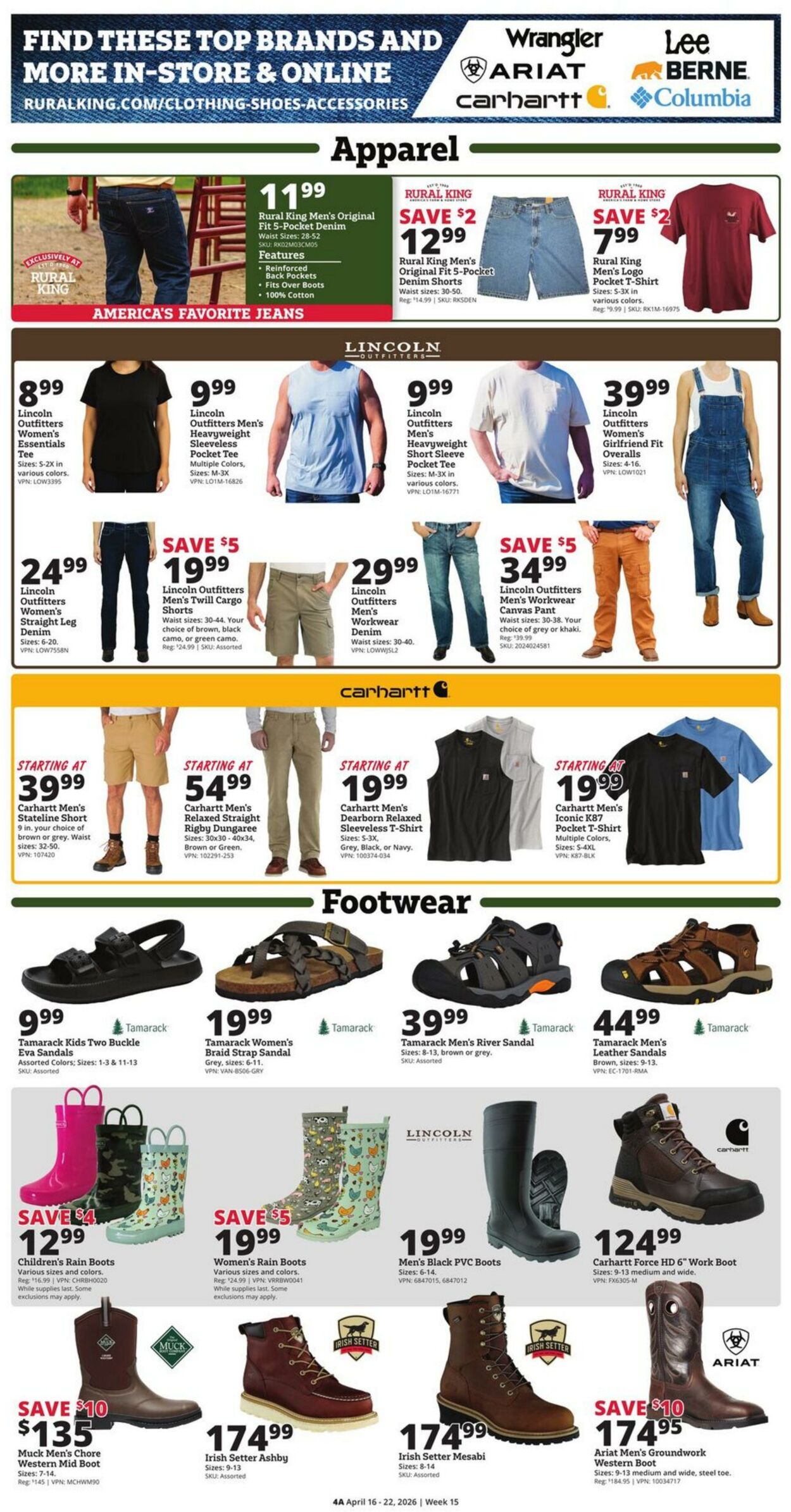 Catalogue Rural King from 04/16/2026