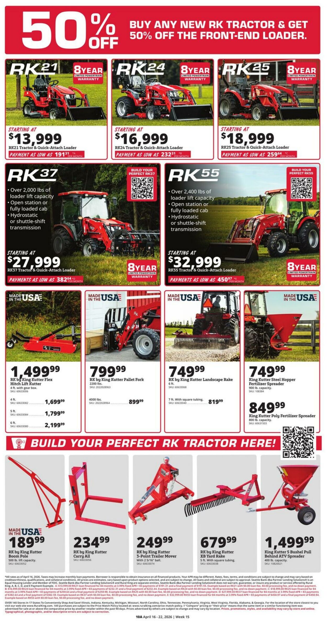 Catalogue Rural King from 04/16/2026