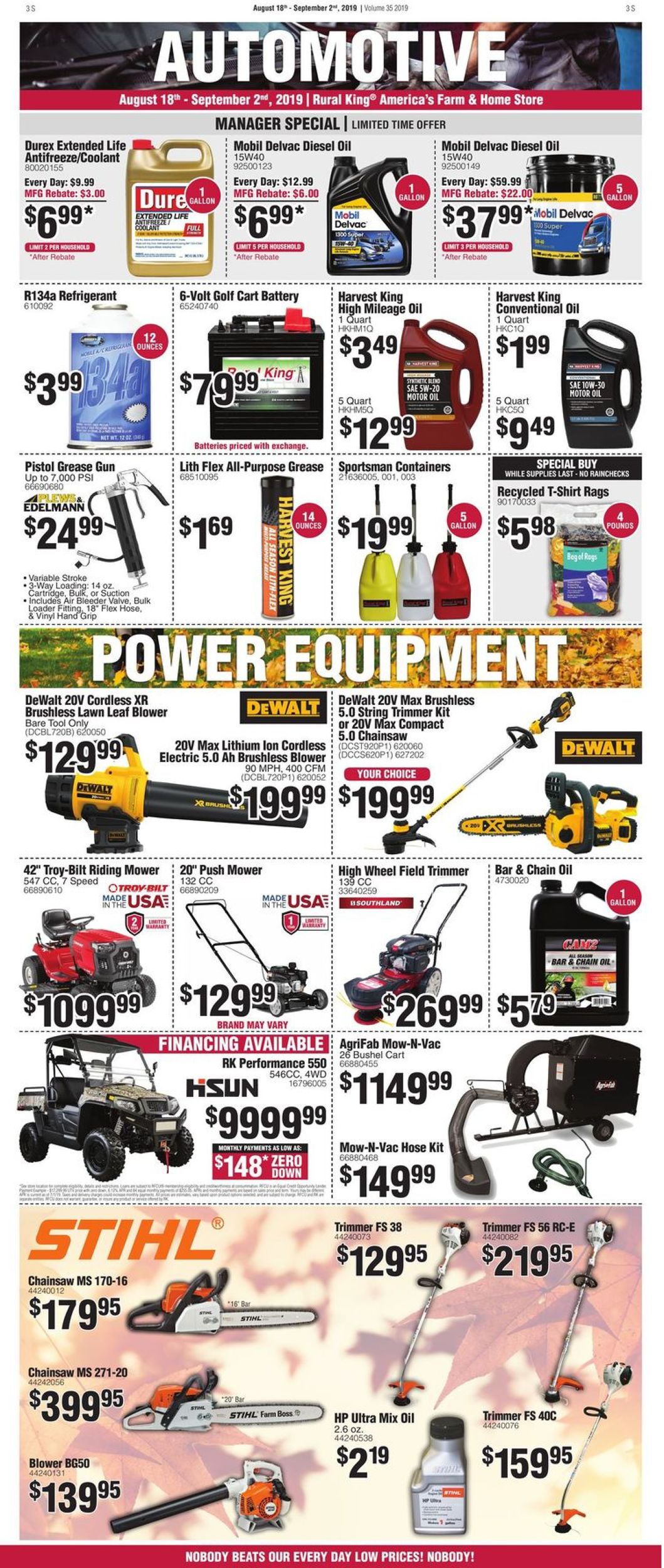 Catalogue Rural King from 08/18/2019