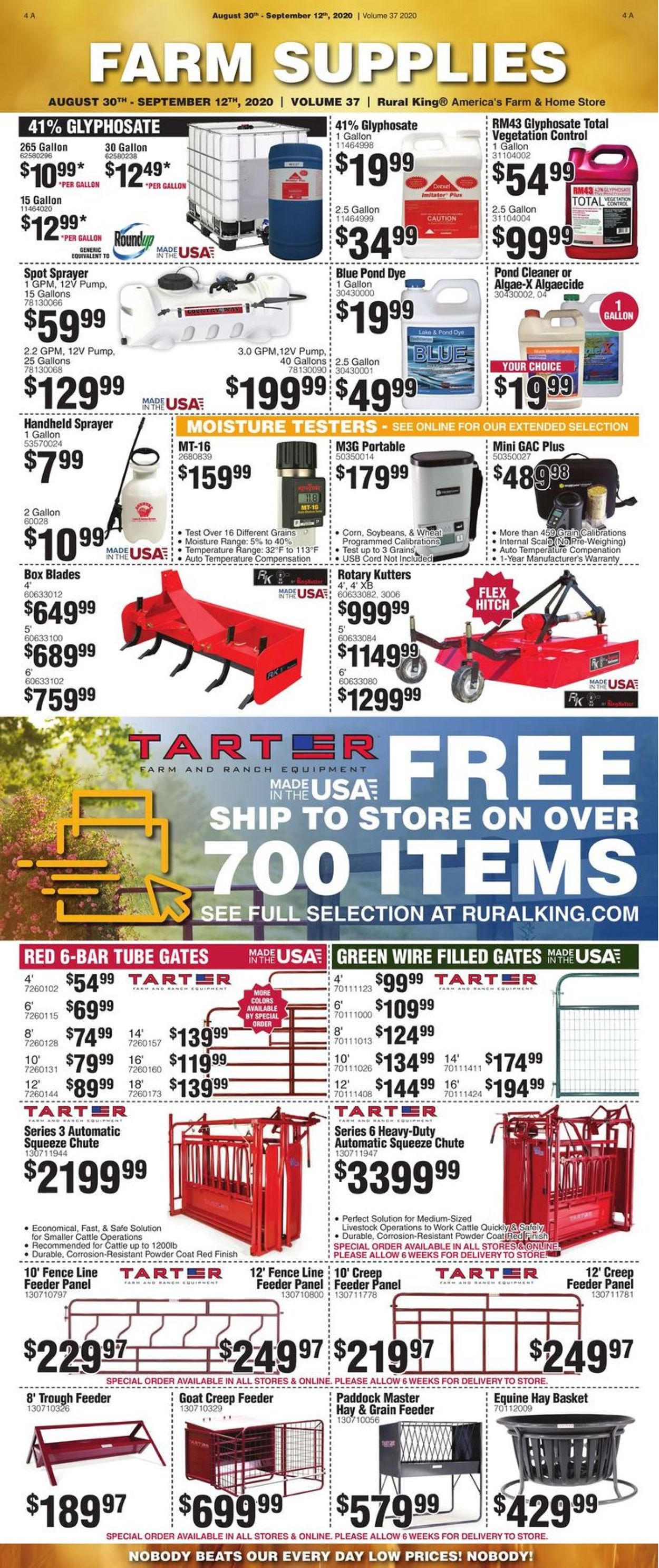Catalogue Rural King from 08/30/2020