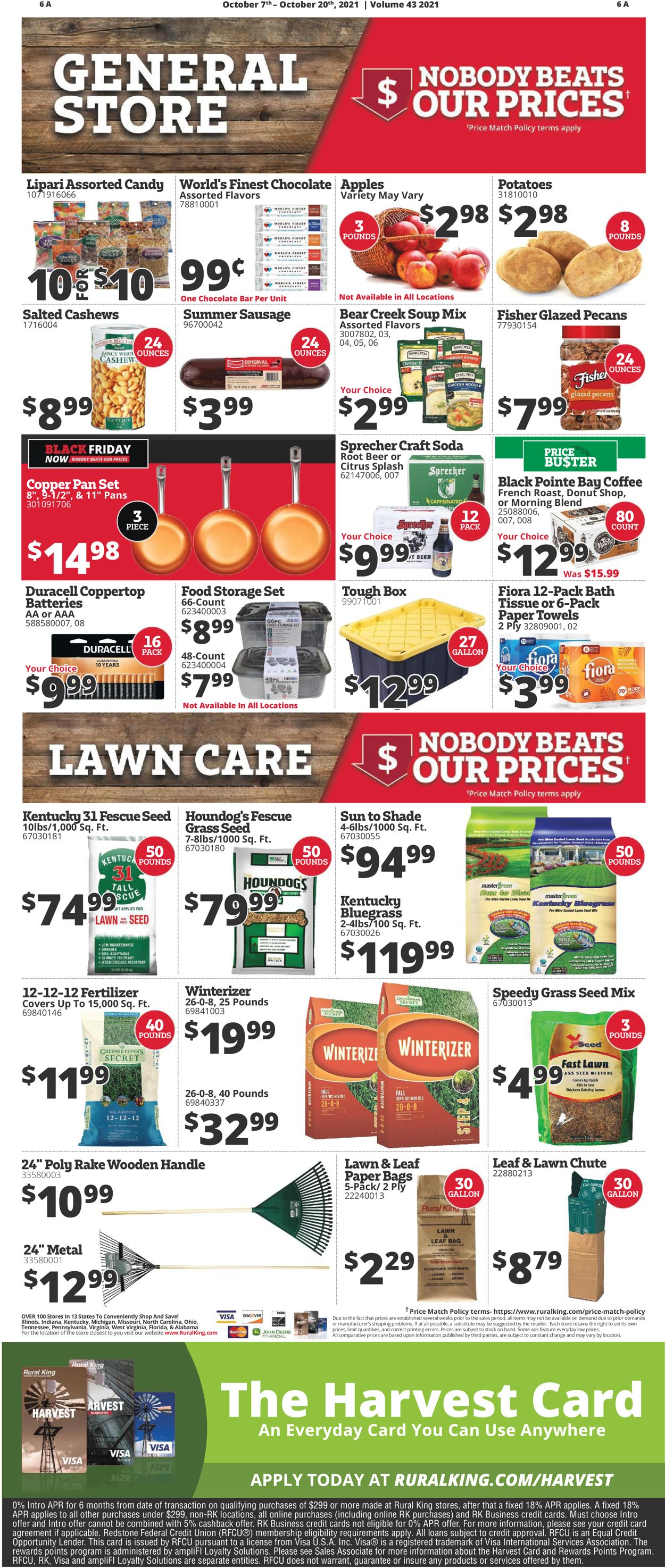 Catalogue Rural King EARLY BLACK FRIDAY 2021 AD from 10/07/2021