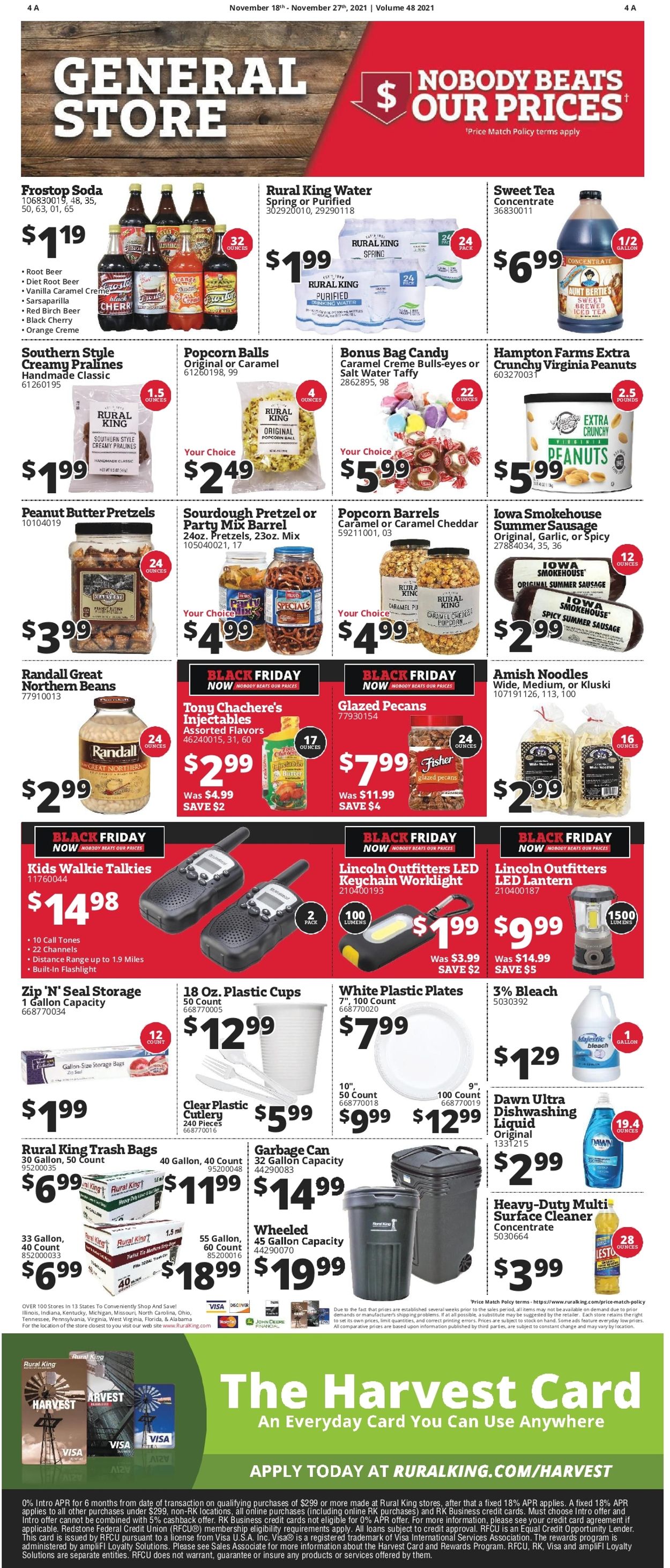 Catalogue Rural King BLACK FRIDAY AD 2021 from 11/18/2021