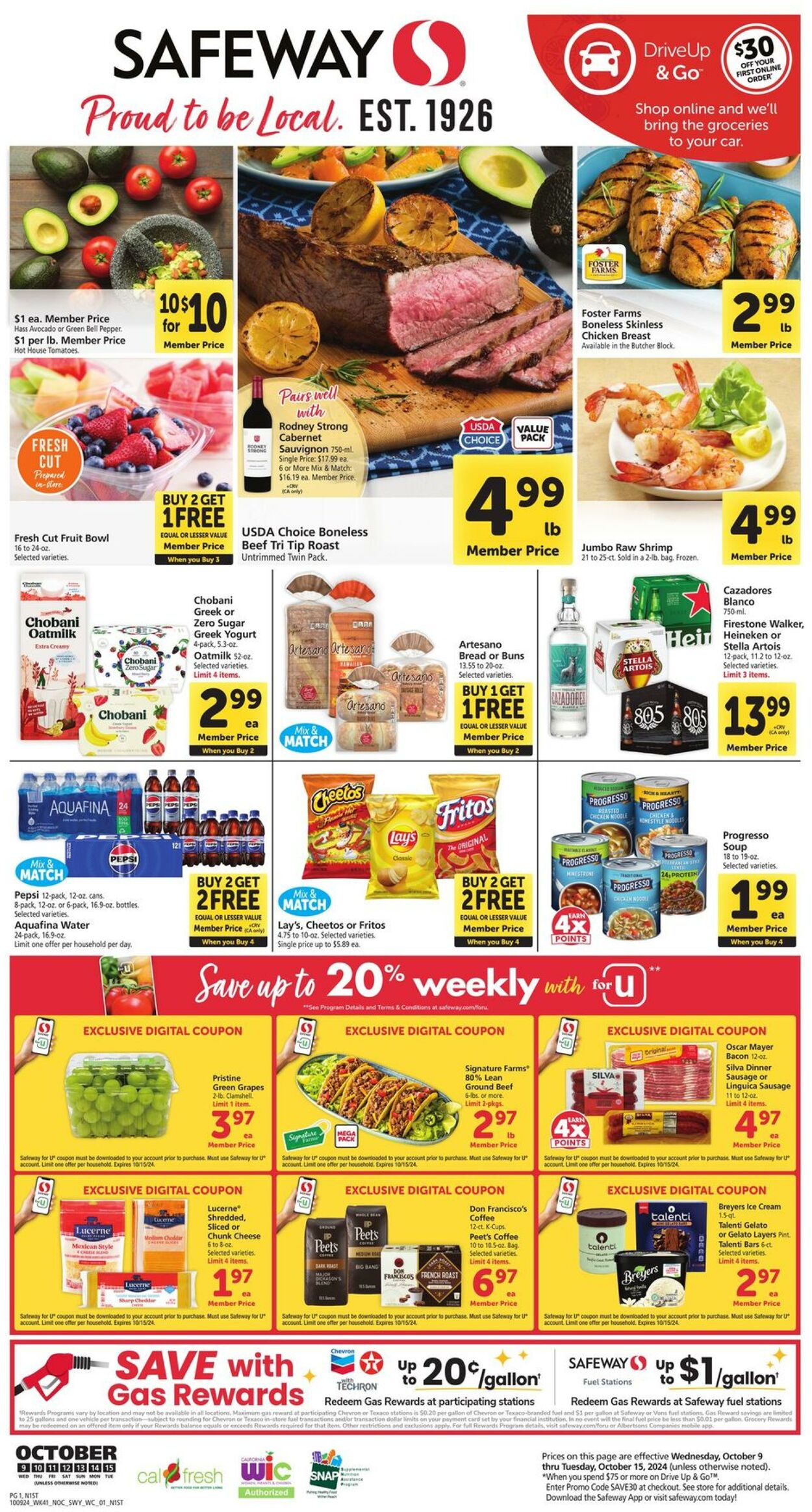 Catalogue Safeway from 10/09/2024