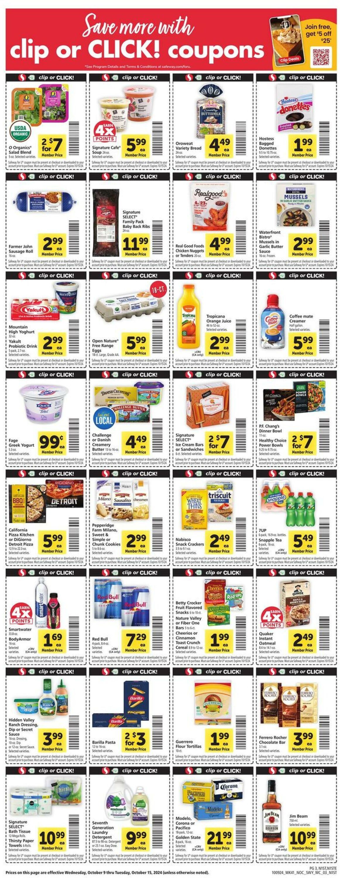 Catalogue Safeway from 10/09/2024