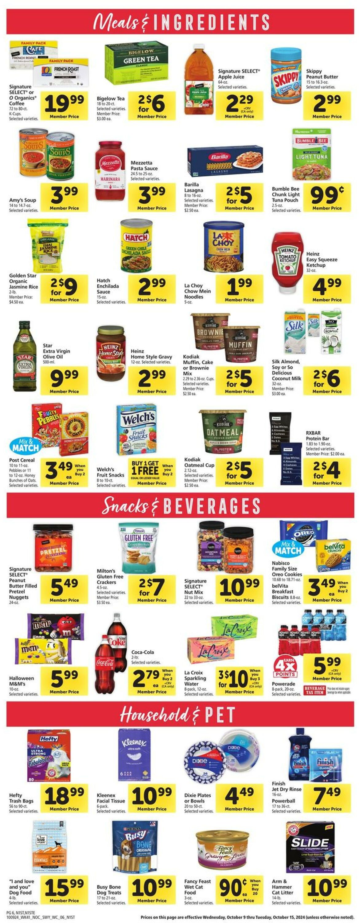 Catalogue Safeway from 10/09/2024