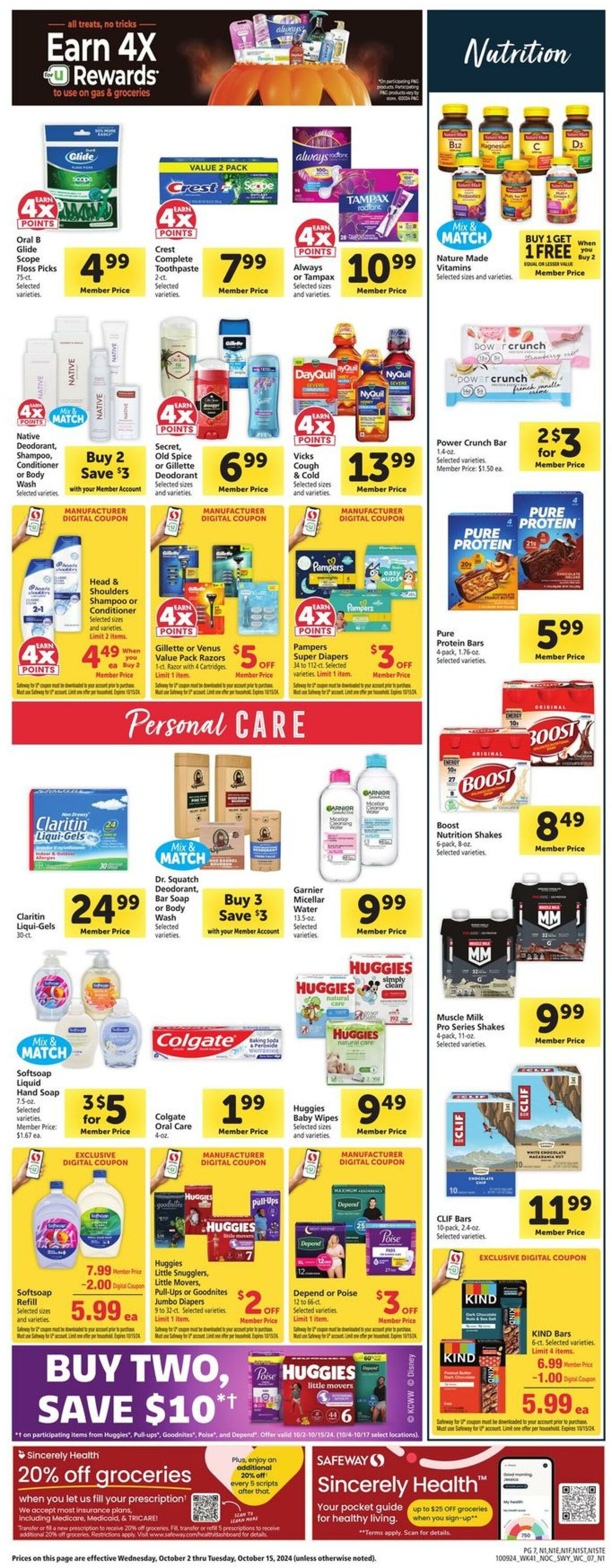 Catalogue Safeway from 10/09/2024