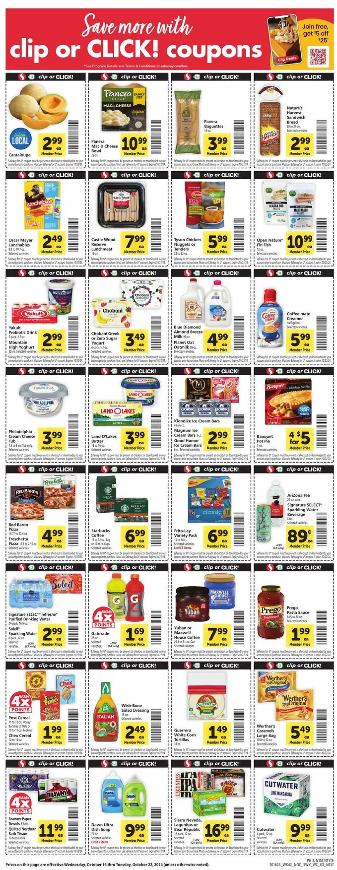 Catalogue Safeway from 10/16/2024