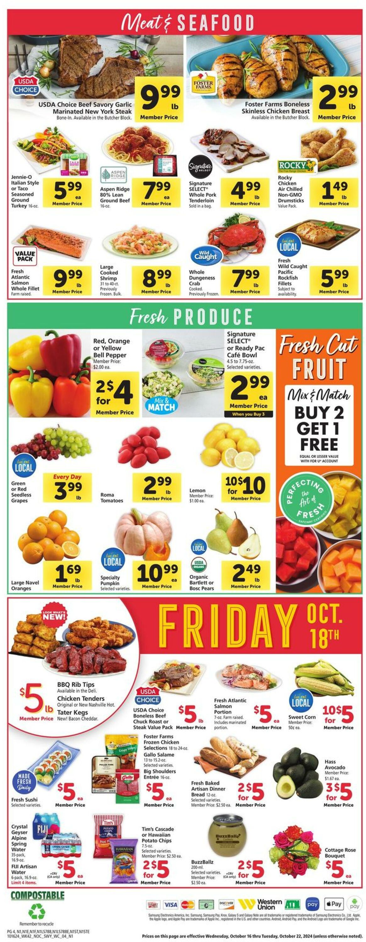 Catalogue Safeway from 10/16/2024