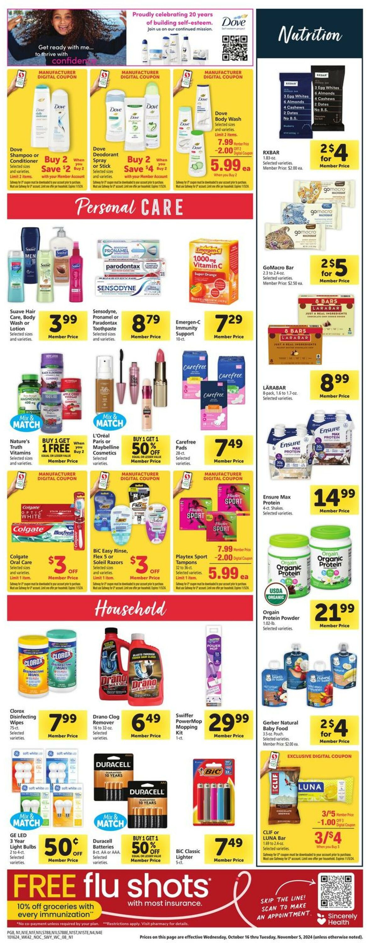 Catalogue Safeway from 10/16/2024