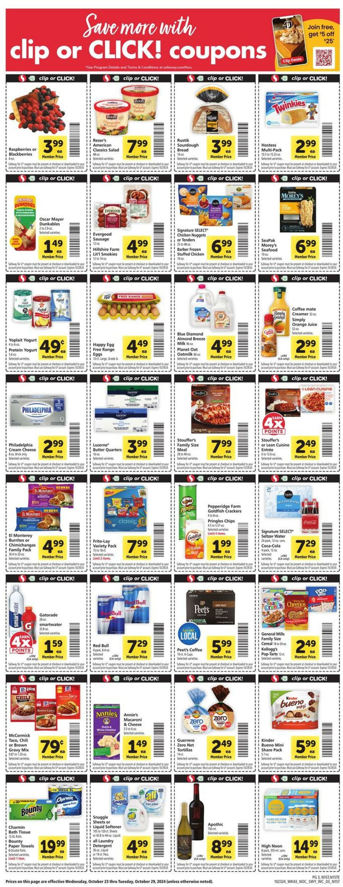 Catalogue Safeway from 10/23/2024