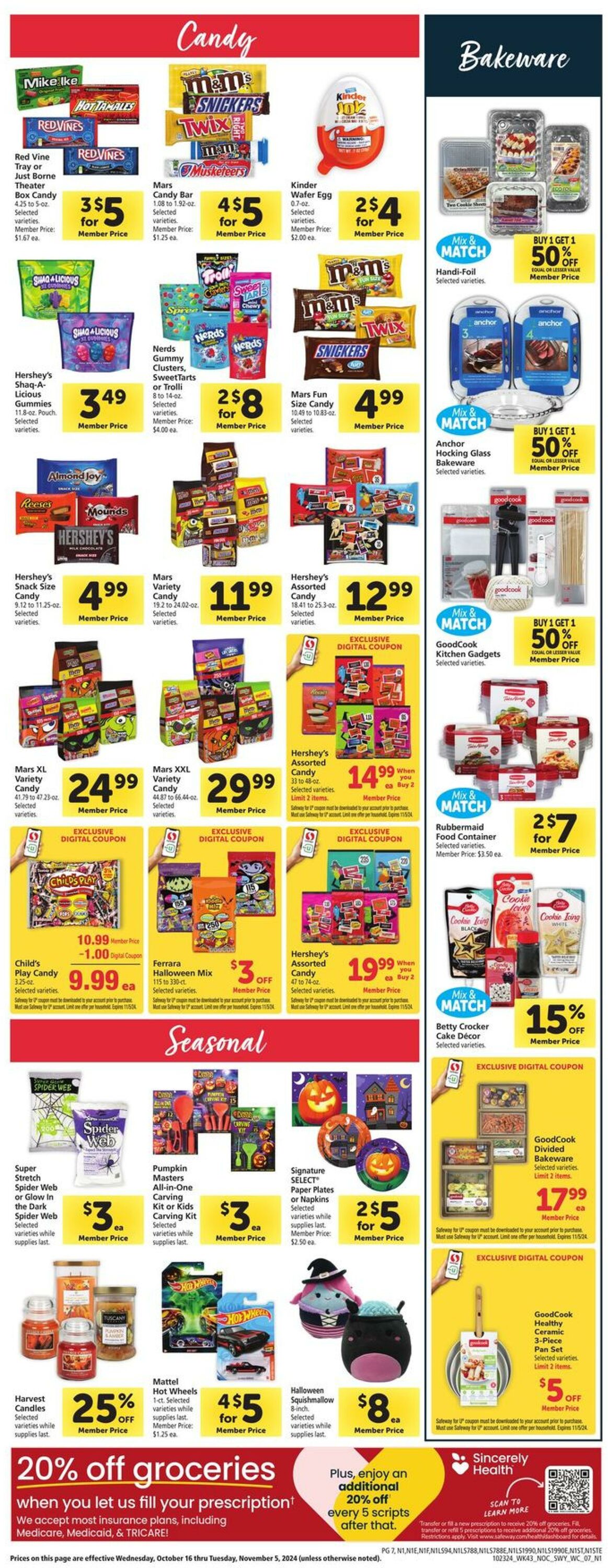 Catalogue Safeway from 10/23/2024