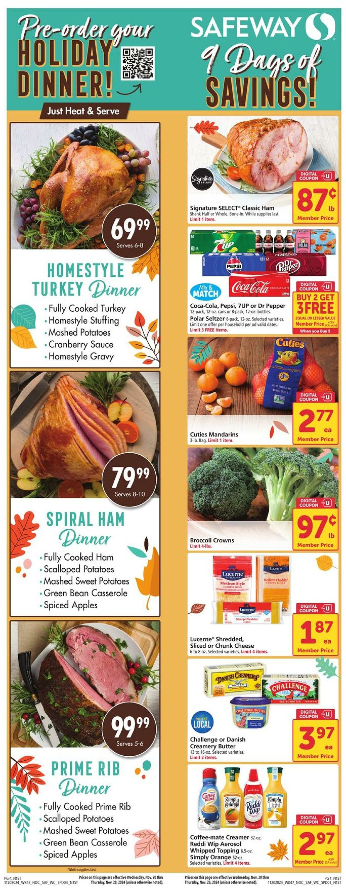 Catalogue Safeway from 11/20/2024