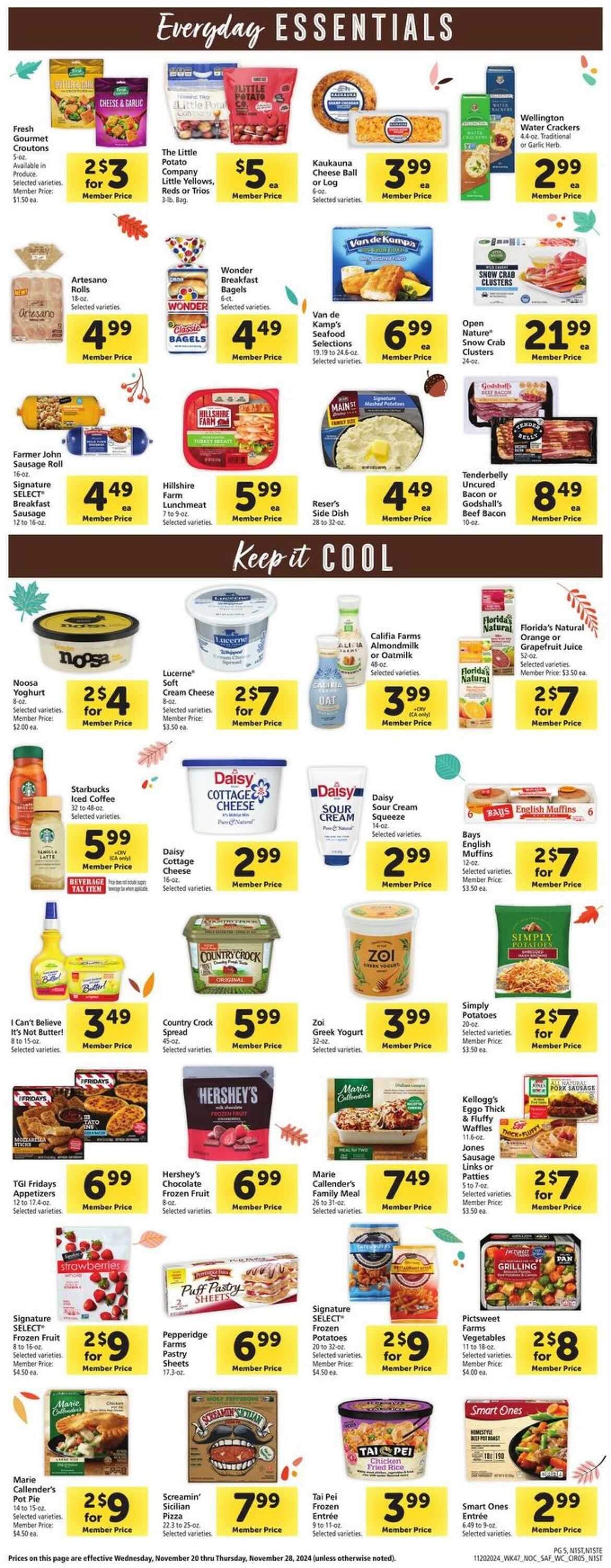 Catalogue Safeway from 11/20/2024