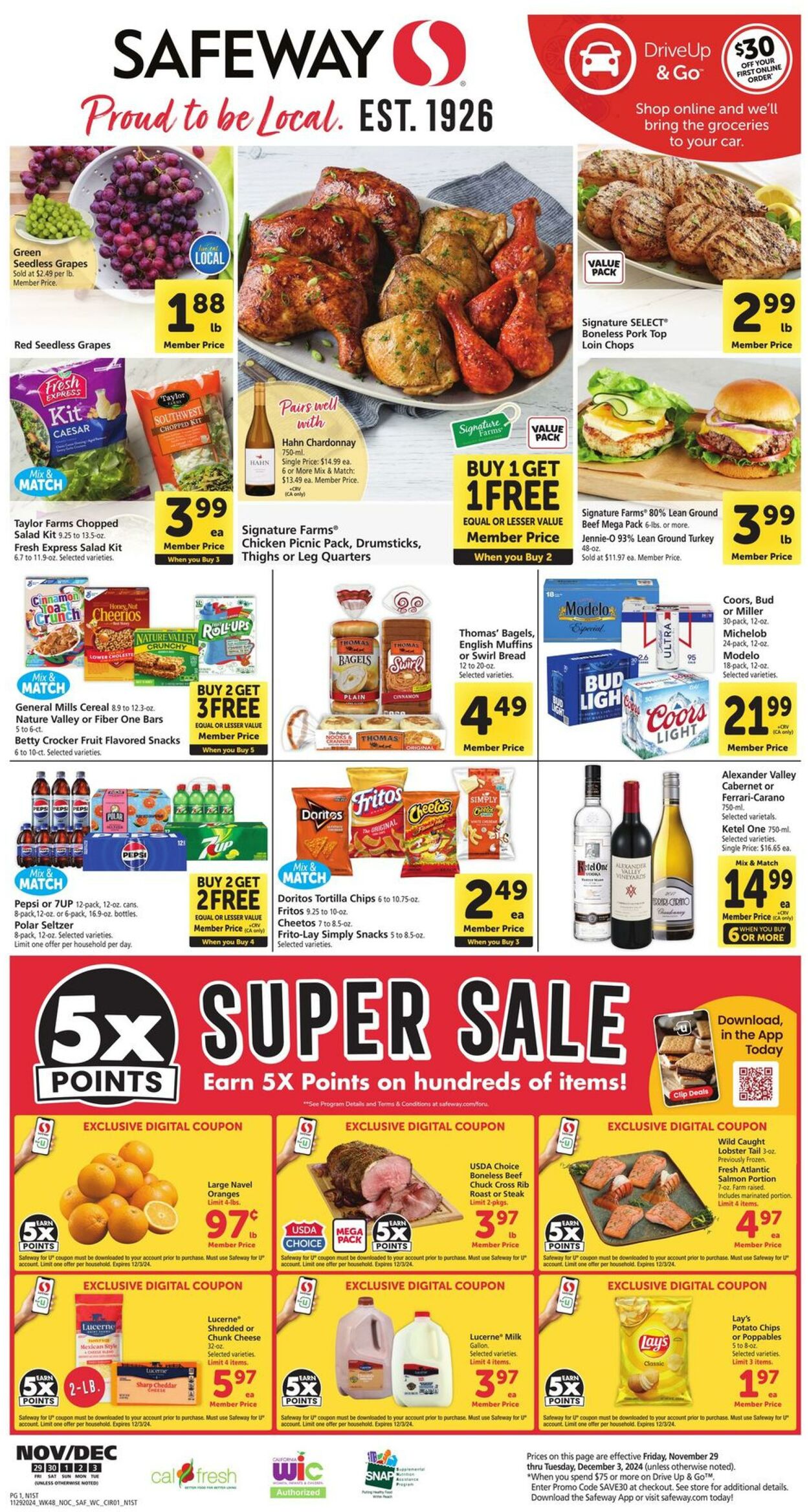 Catalogue Safeway from 11/29/2024