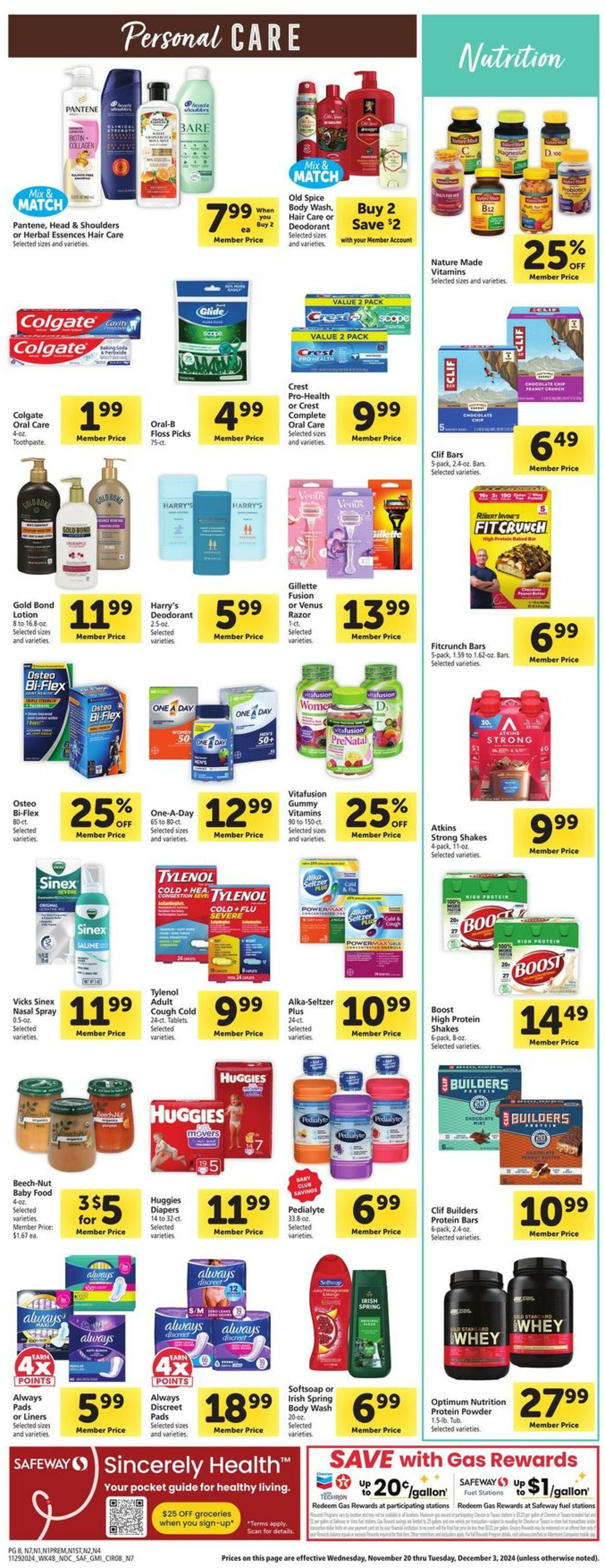 Catalogue Safeway from 11/29/2024