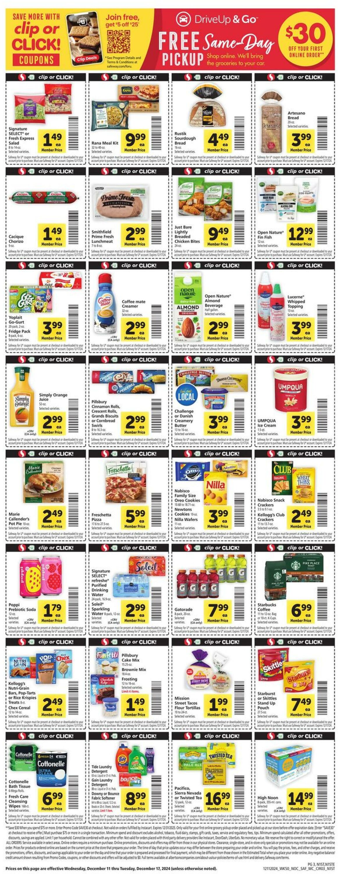 Catalogue Safeway from 12/11/2024