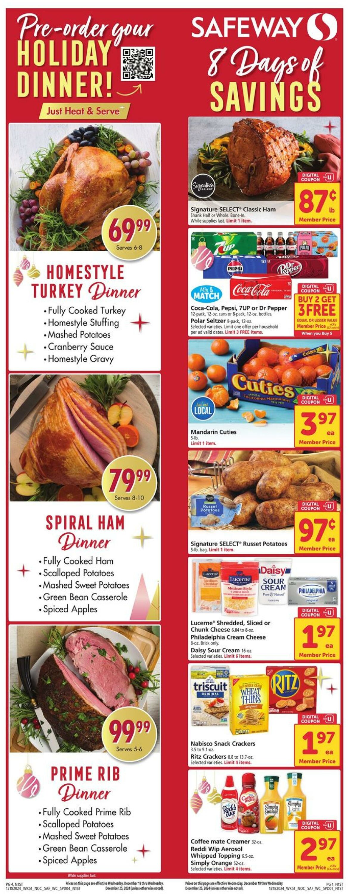 Catalogue Safeway from 12/18/2024