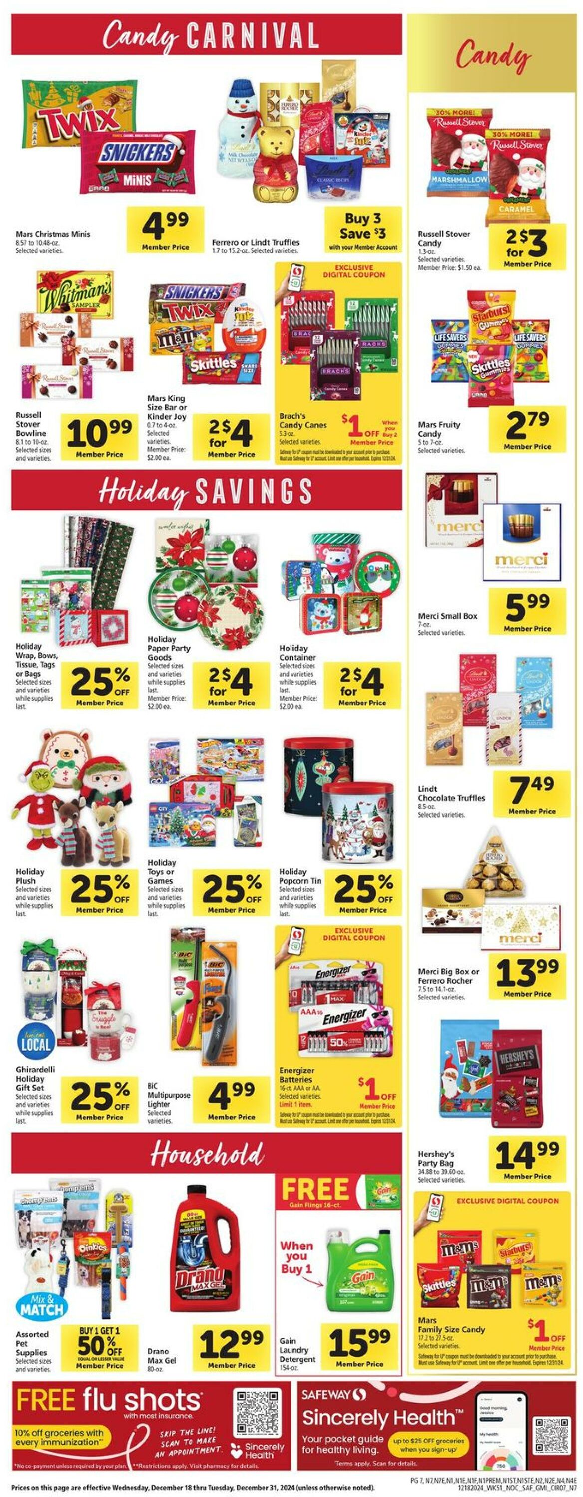 Catalogue Safeway from 12/18/2024