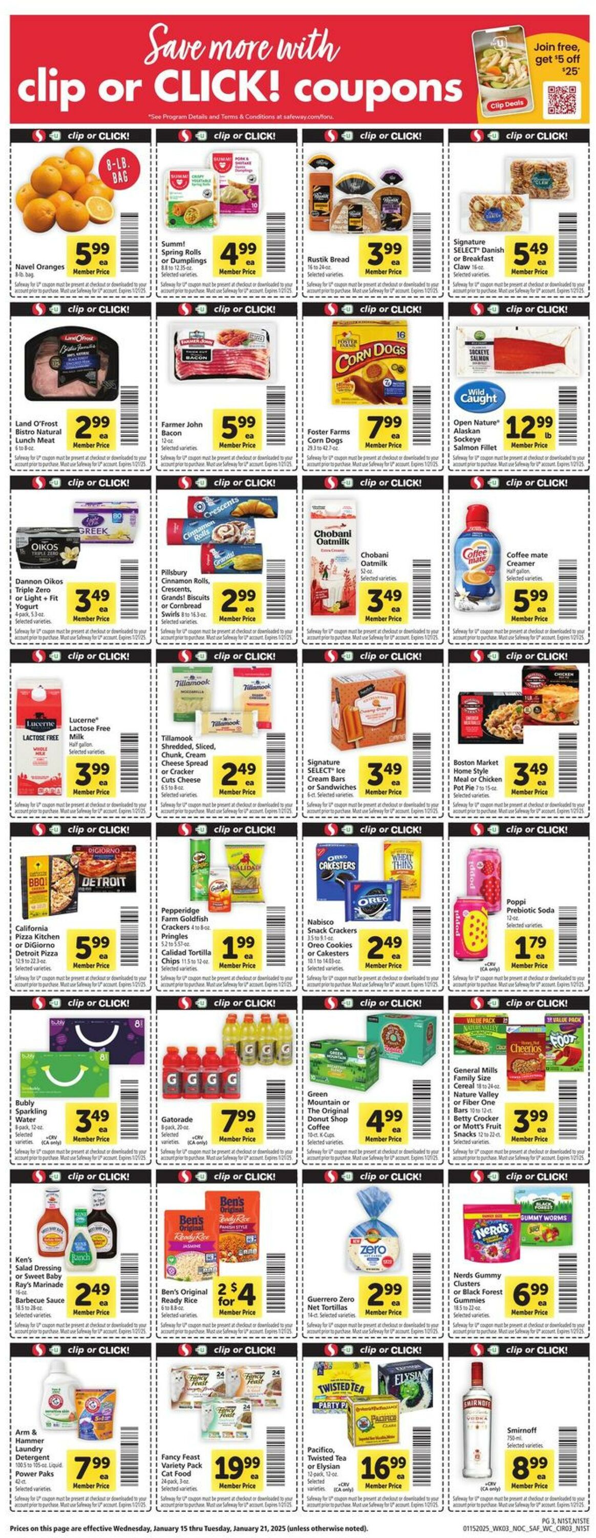 Catalogue Safeway from 01/15/2025