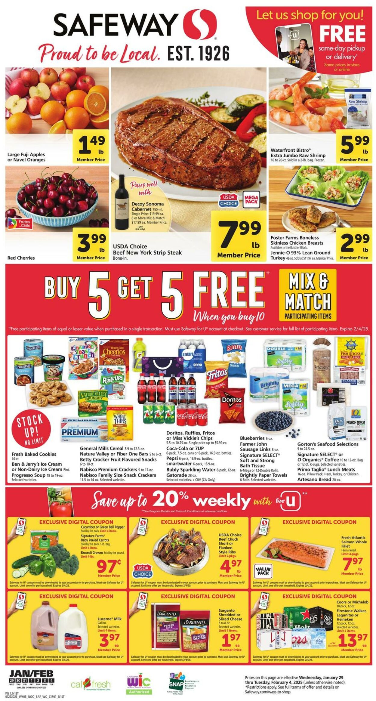 Catalogue Safeway from 01/29/2025