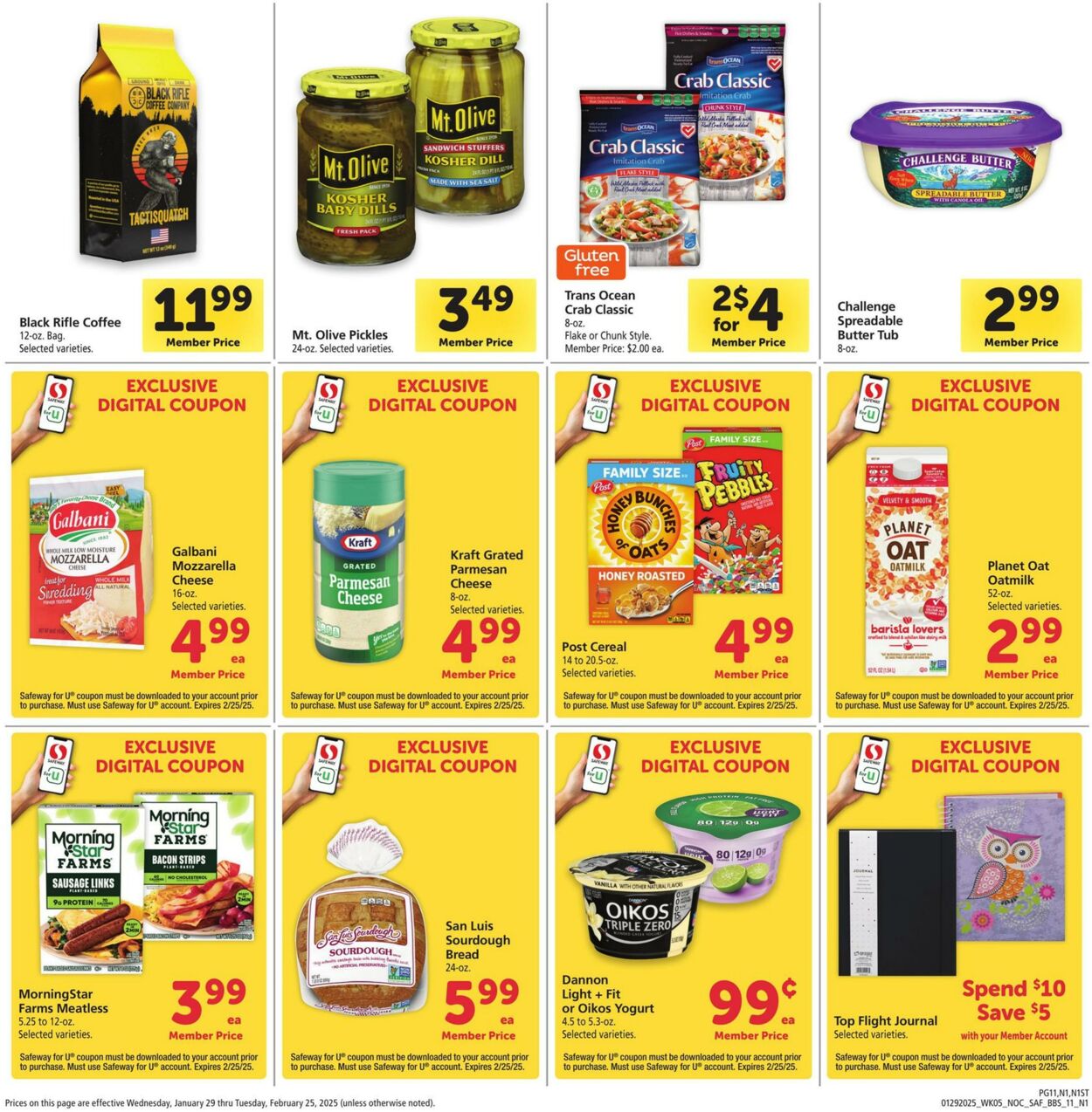 Catalogue Safeway from 01/29/2025