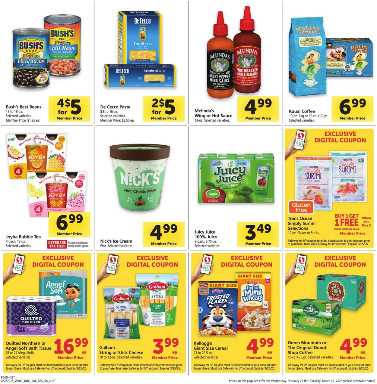 Catalogue Safeway from 02/26/2025