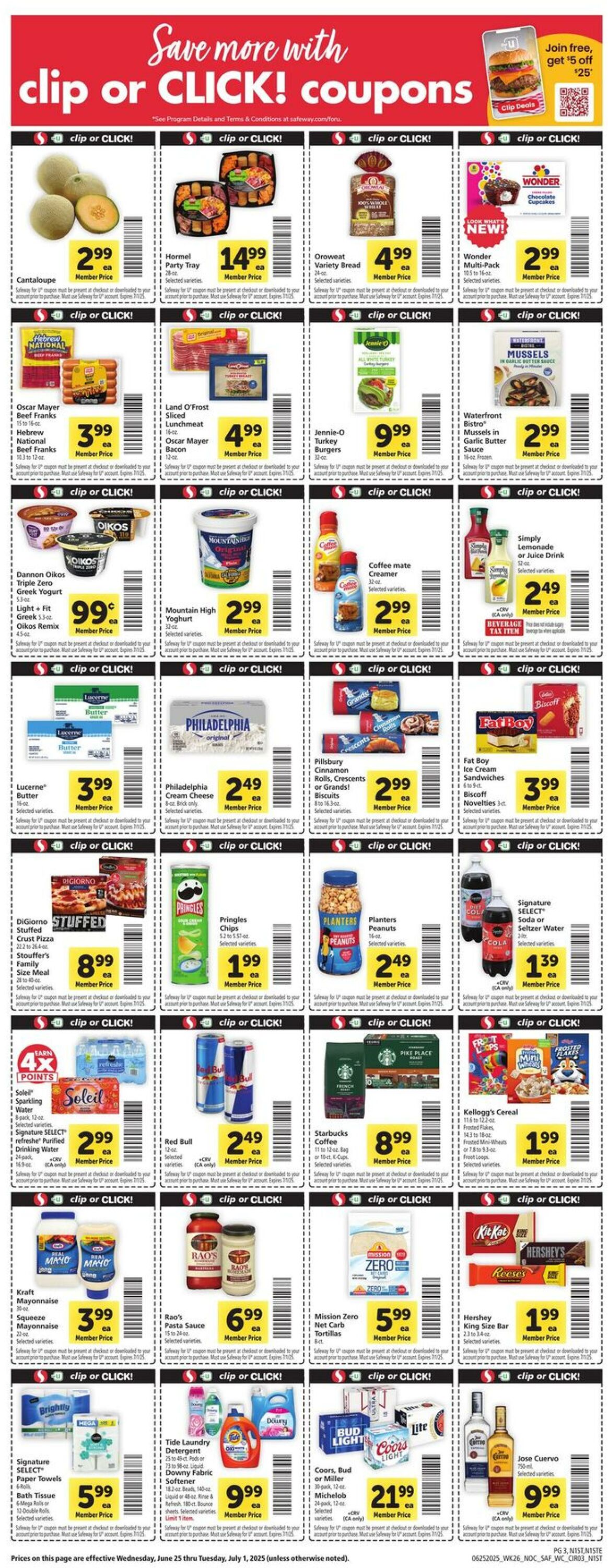Catalogue Safeway from 06/25/2025