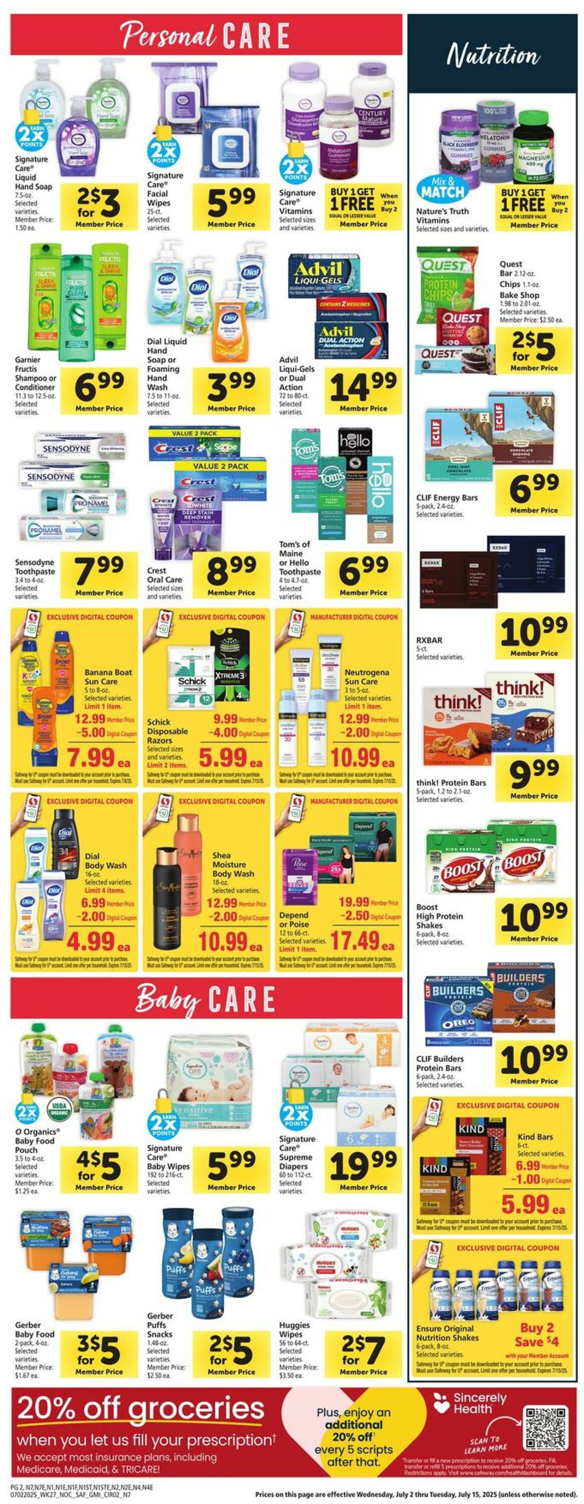 Catalogue Safeway from 07/02/2025