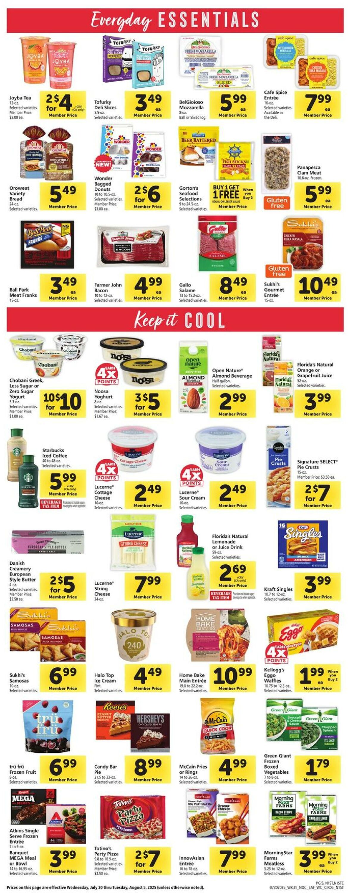 Catalogue Safeway from 07/30/2025