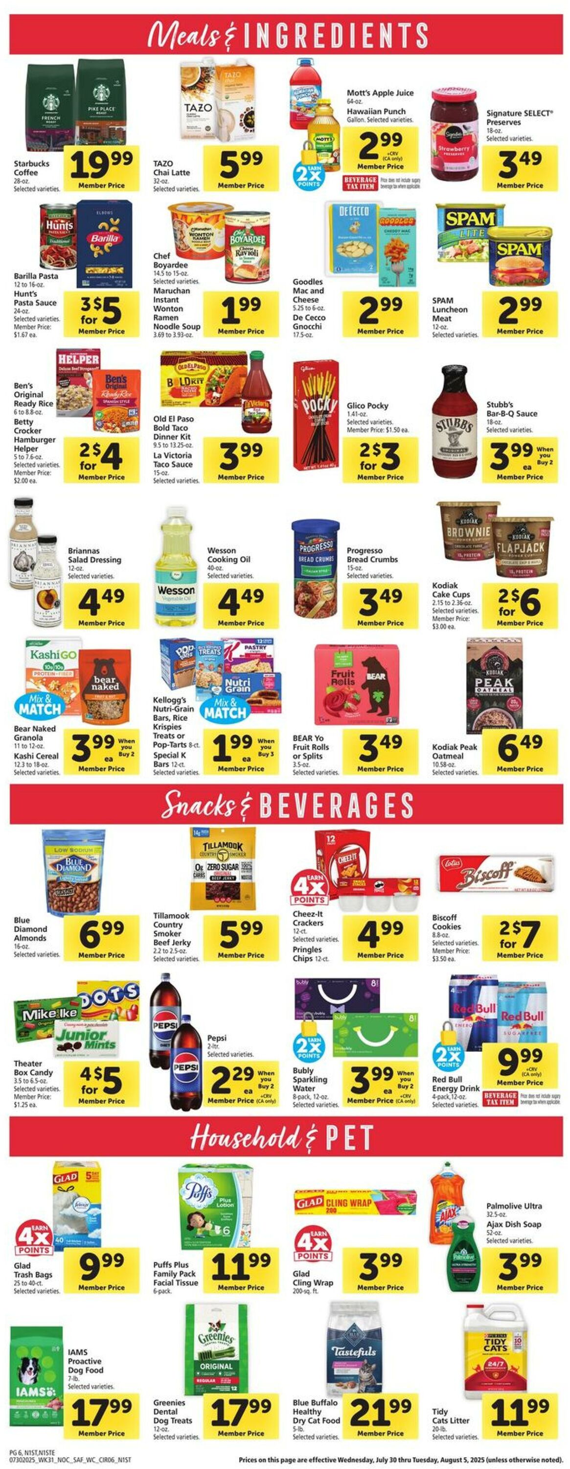 Catalogue Safeway from 07/30/2025