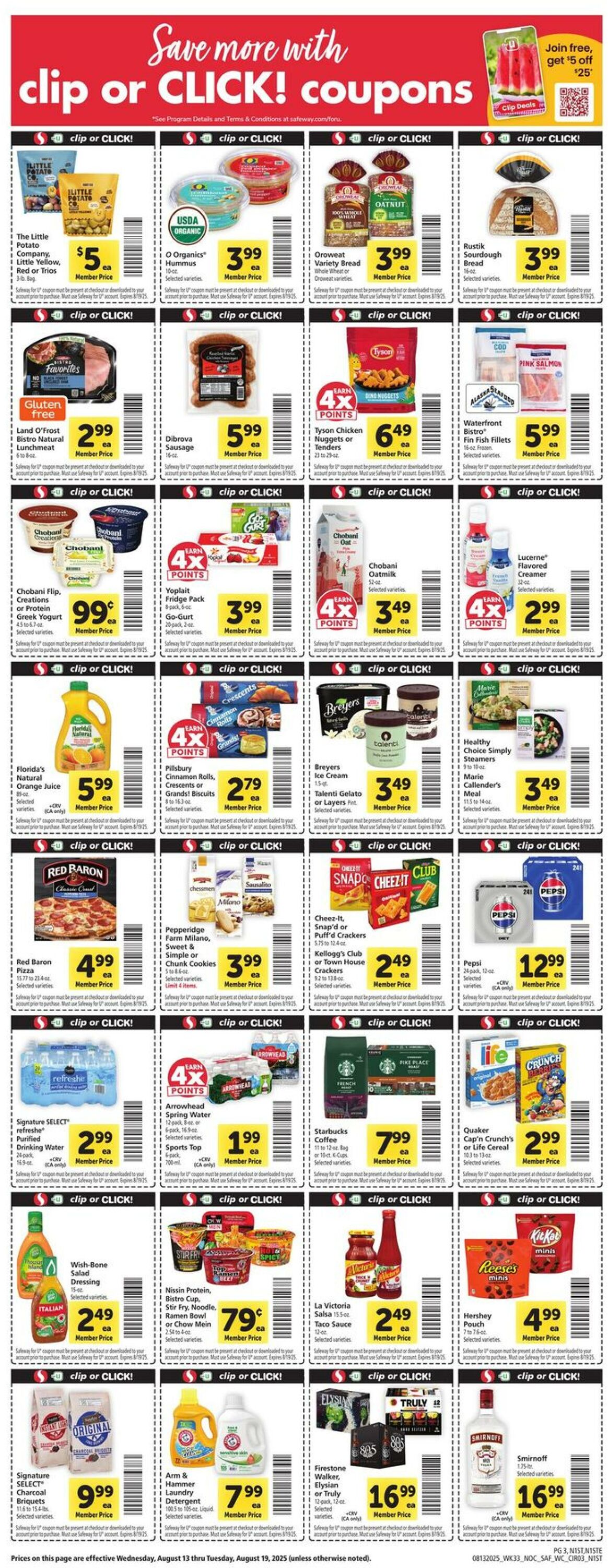 Catalogue Safeway from 08/13/2025