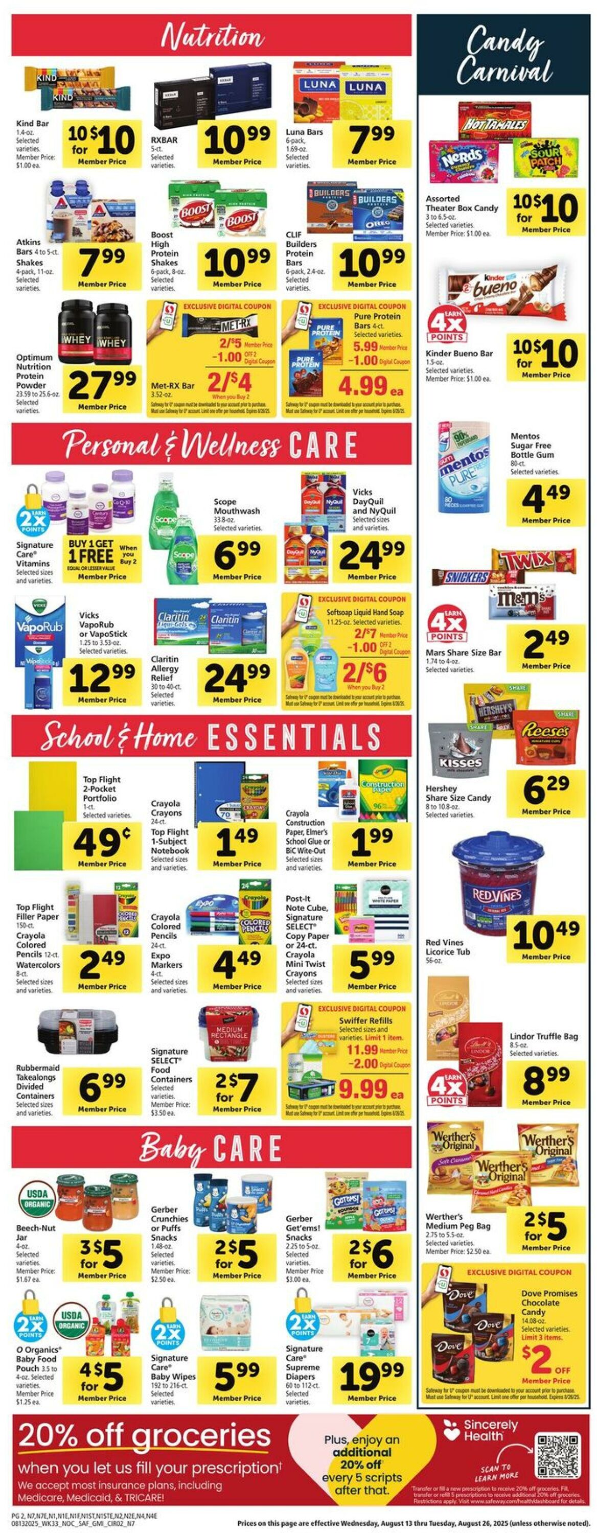 Catalogue Safeway from 08/13/2025