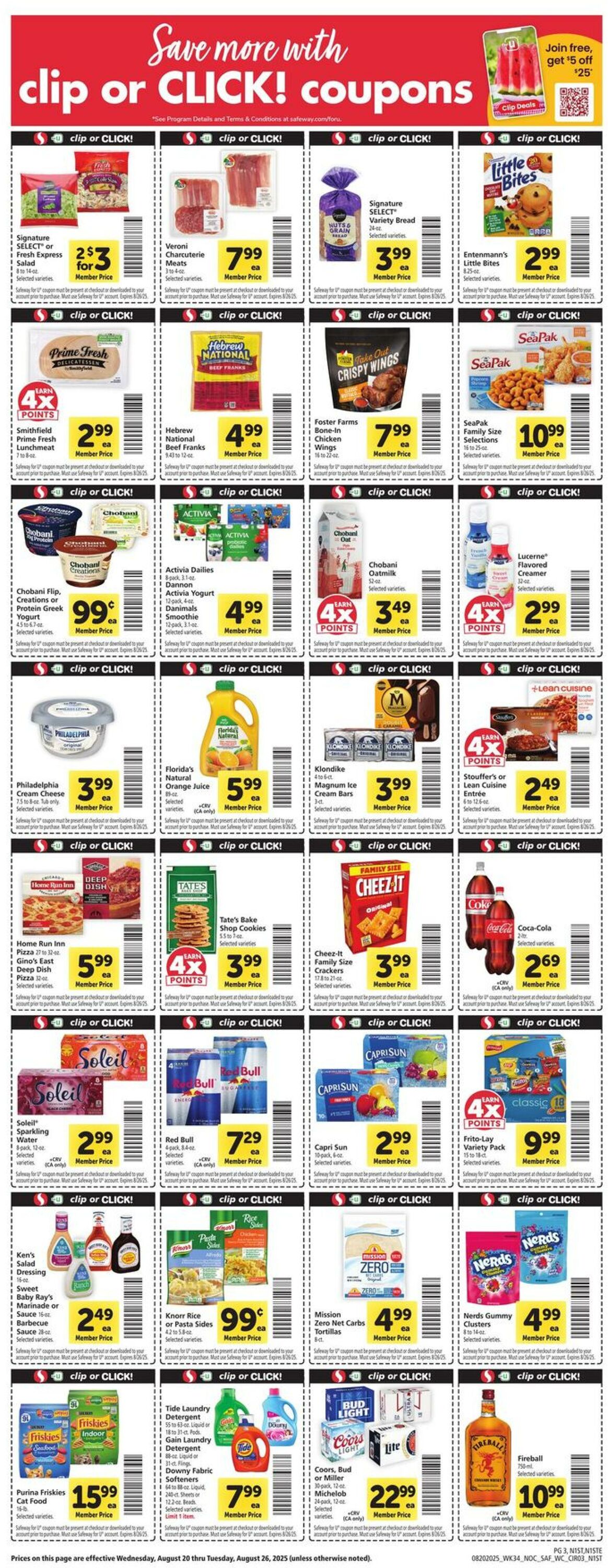Catalogue Safeway from 08/20/2025