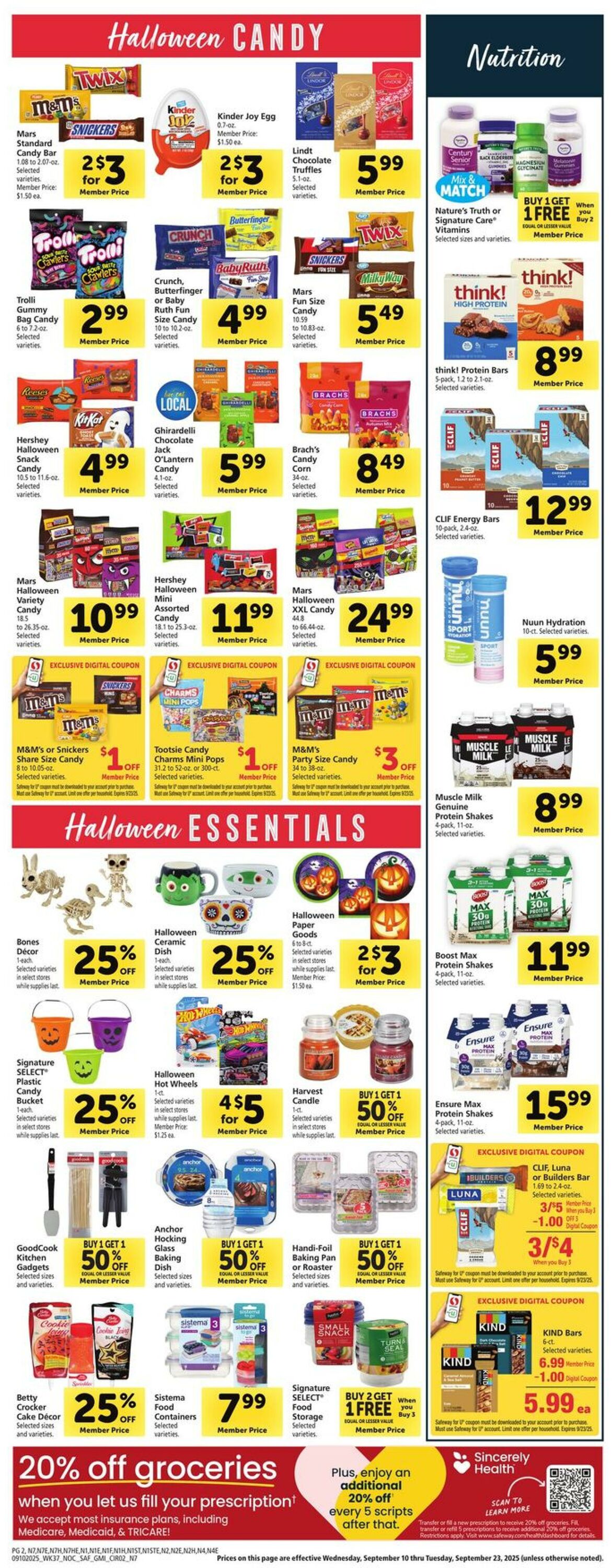 Catalogue Safeway from 09/10/2025