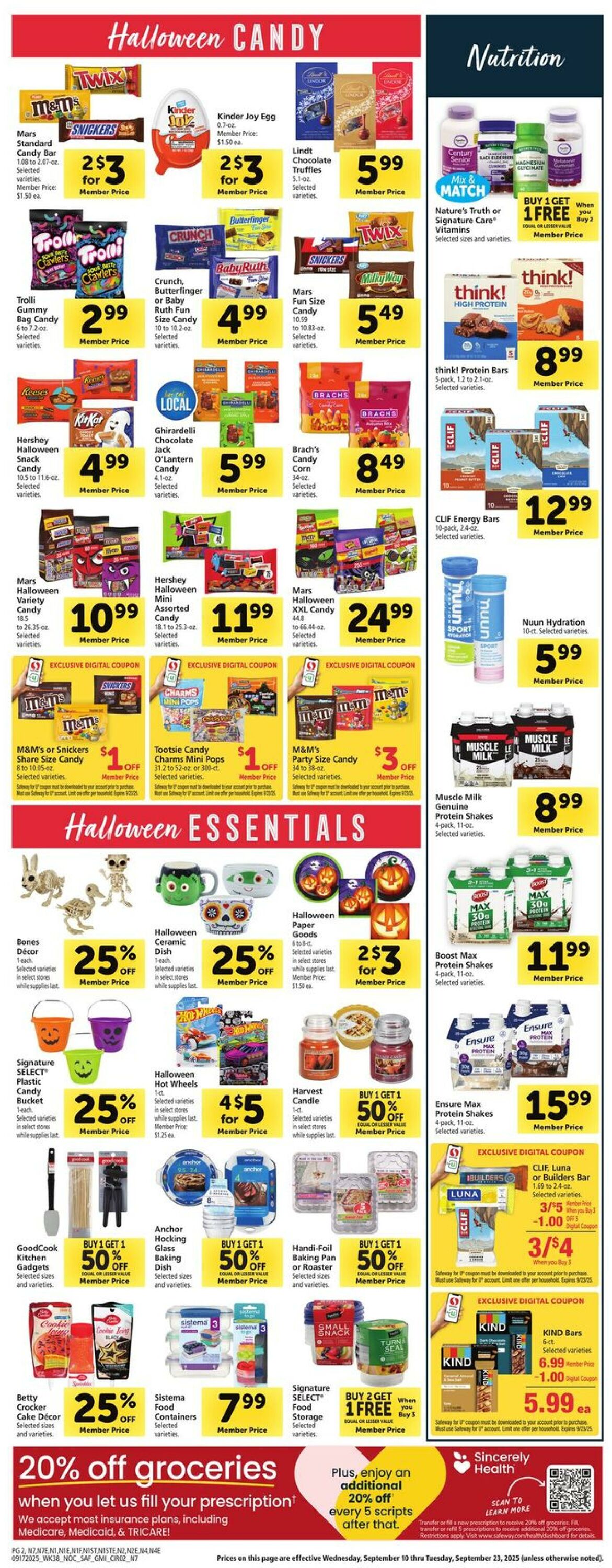 Catalogue Safeway from 09/17/2025