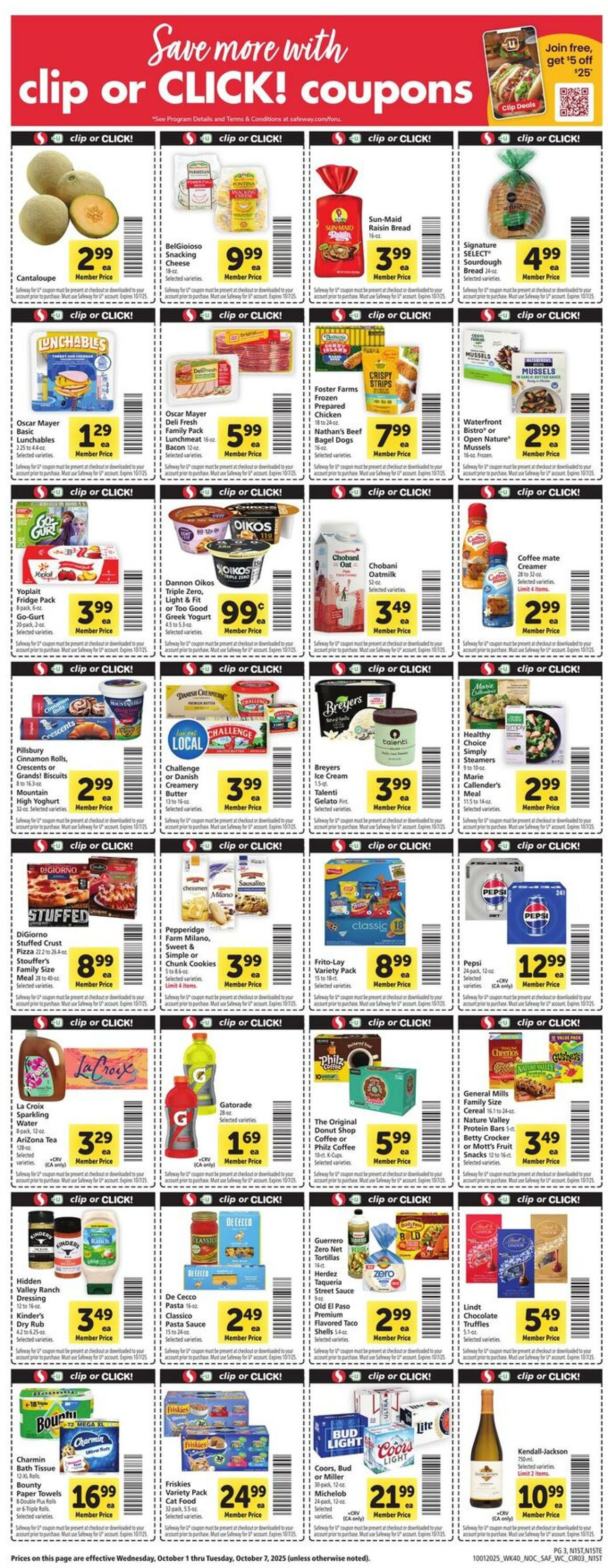 Catalogue Safeway from 10/01/2025