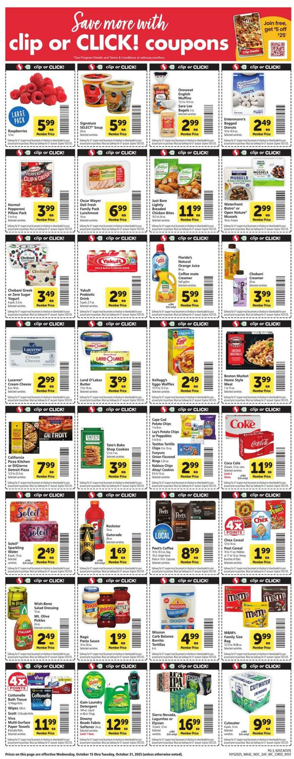 Catalogue Safeway from 10/15/2025