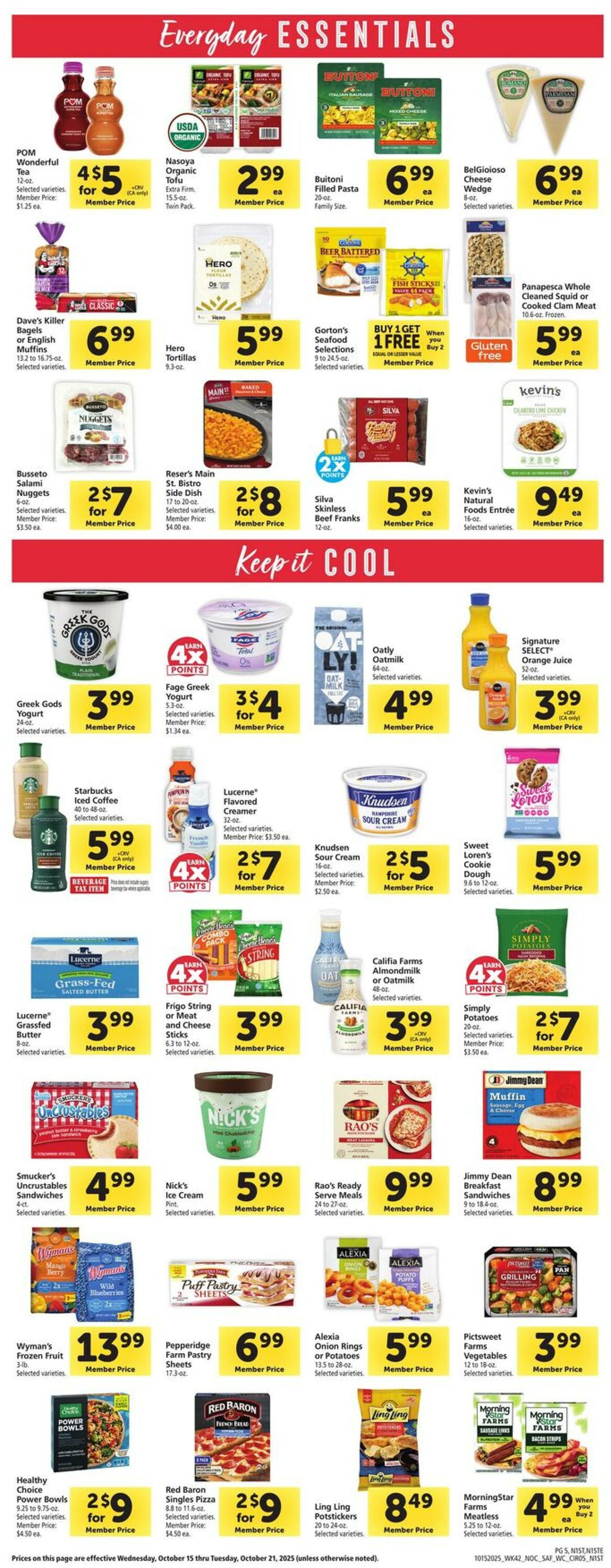 Catalogue Safeway from 10/15/2025
