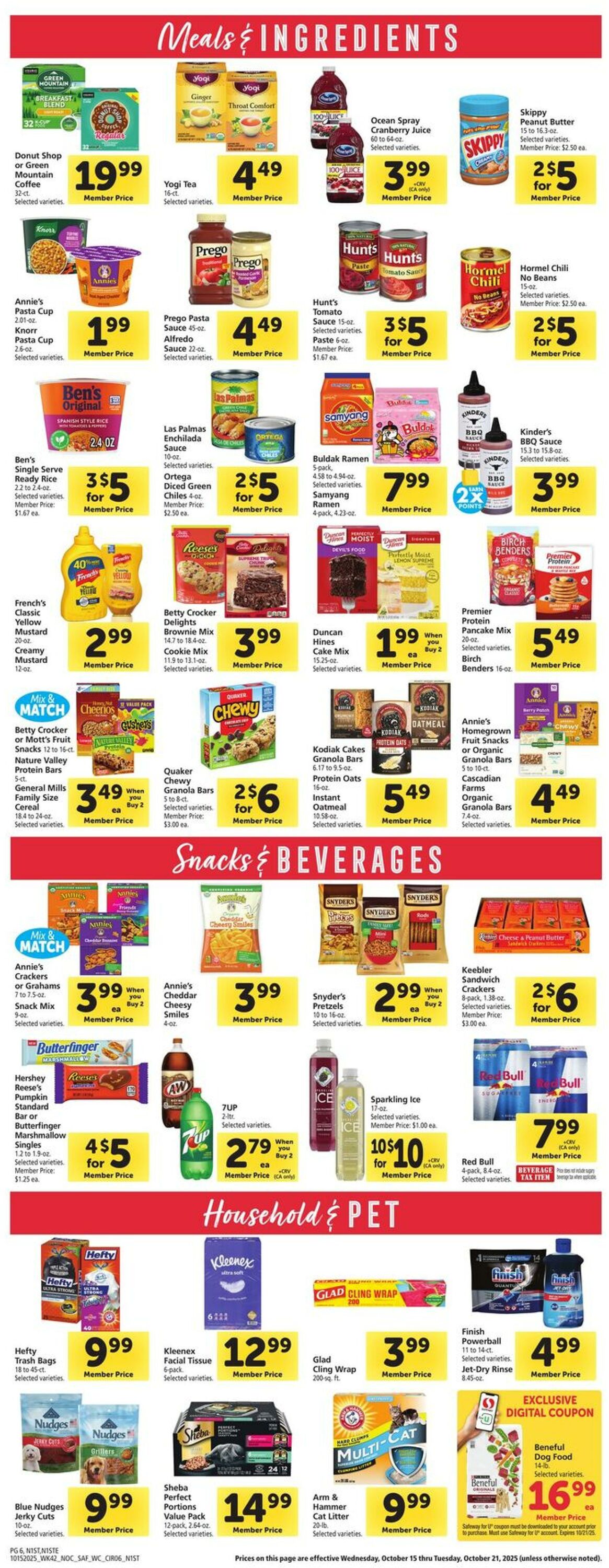 Catalogue Safeway from 10/15/2025
