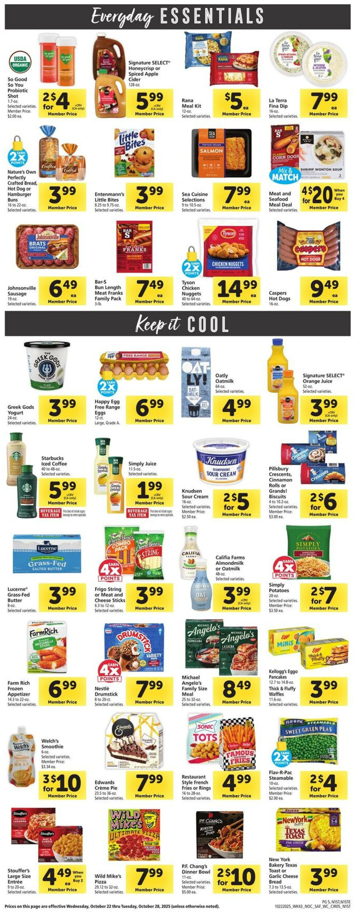 Catalogue Safeway from 10/22/2025