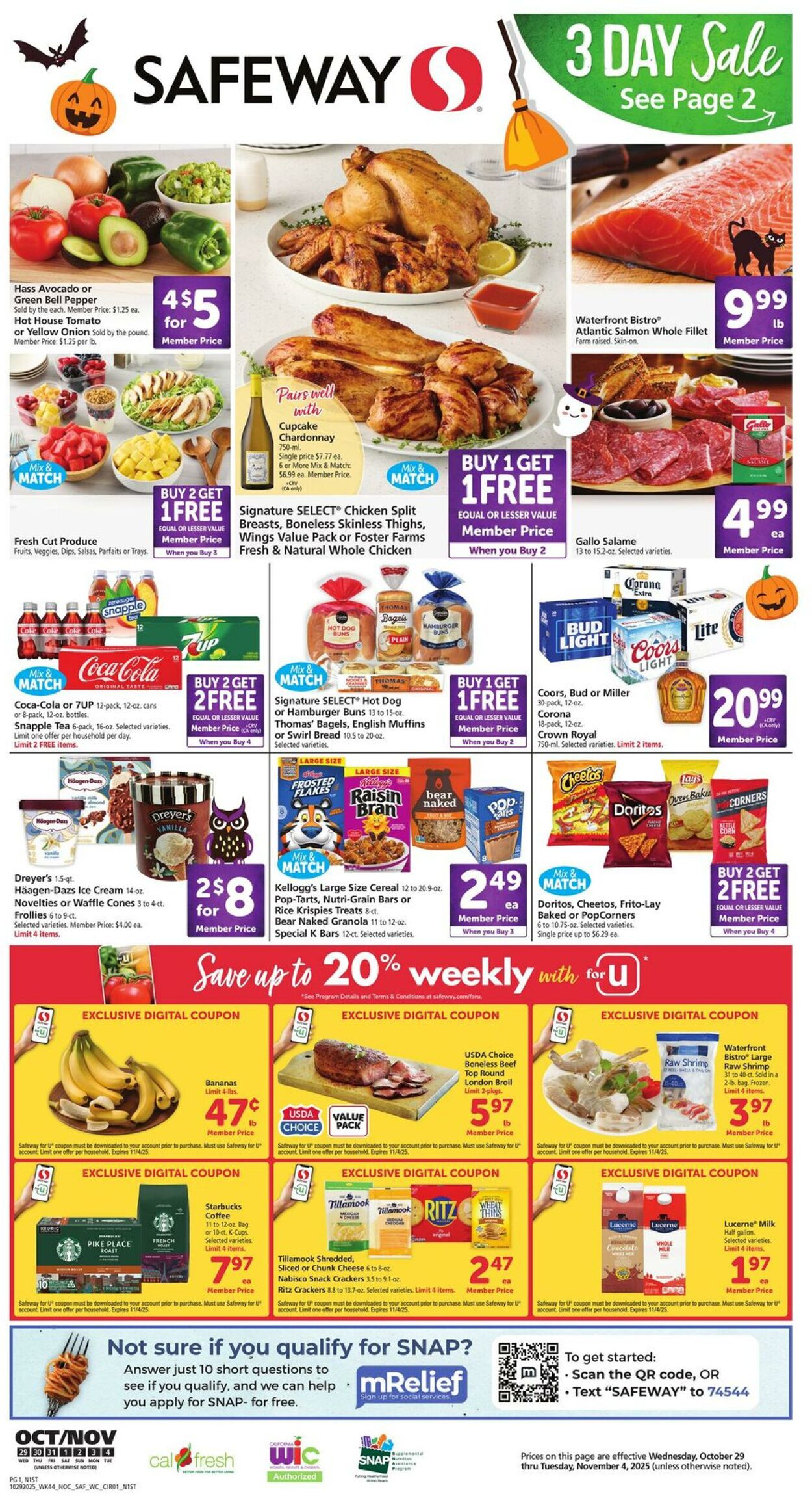 Catalogue Safeway from 10/29/2025
