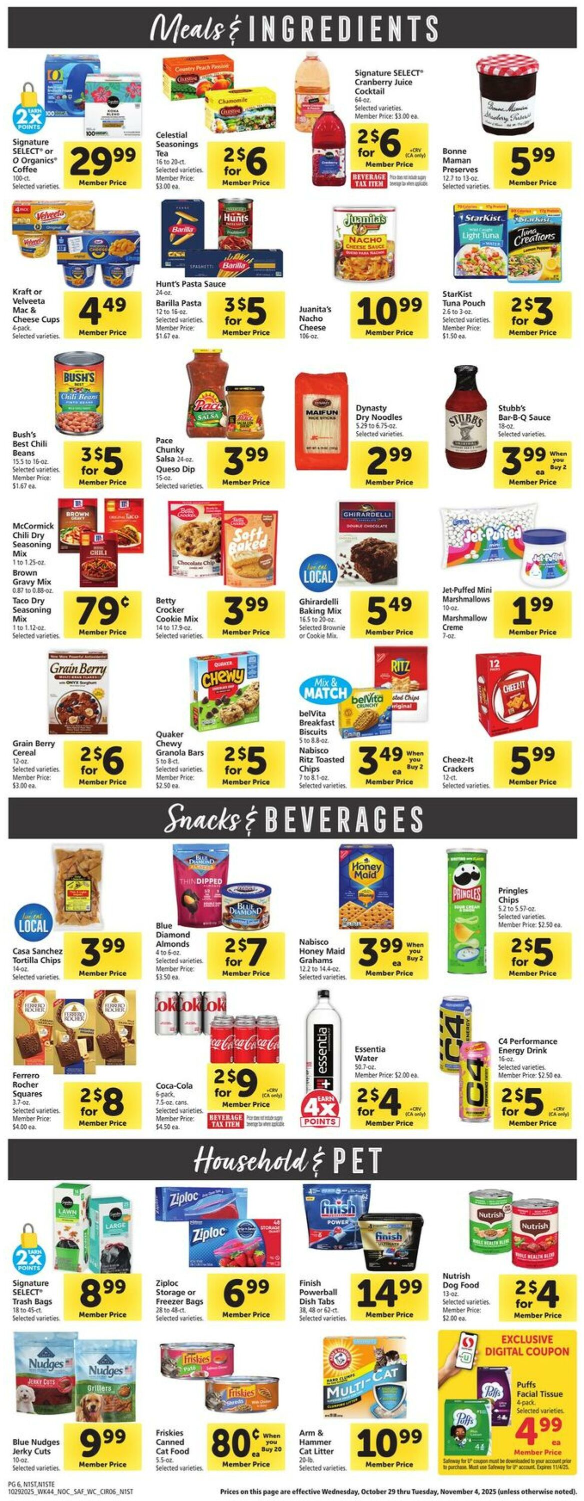 Catalogue Safeway from 10/29/2025